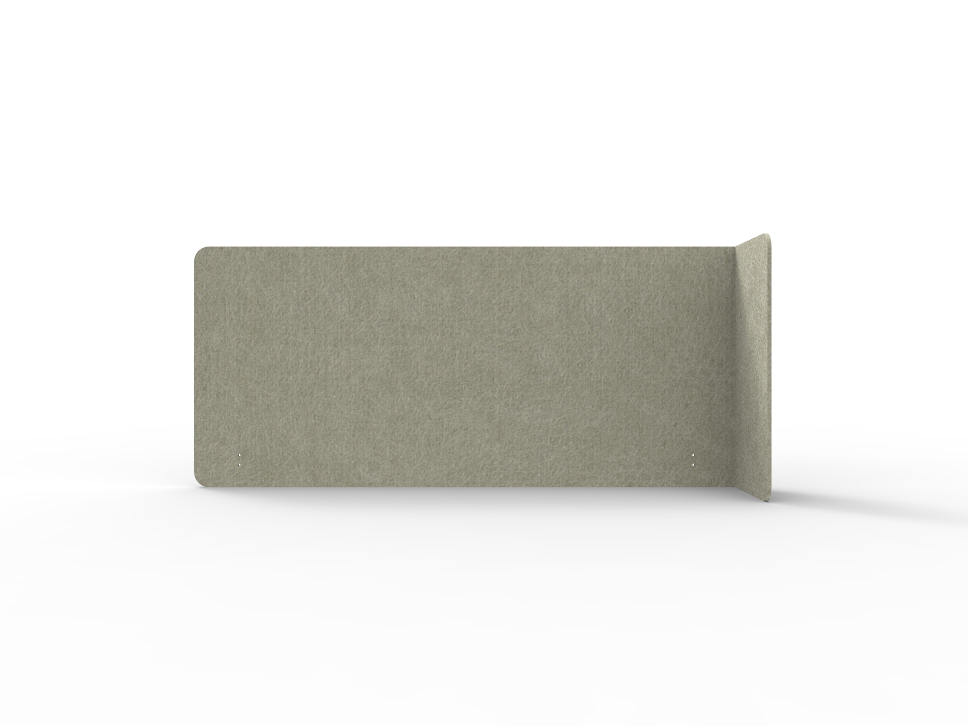 Rapidline Acouline Single End Wrap Quarter Screen – Right Return – Moss 090 | 12mm | 800mm H | Fits 1800mm Worktop