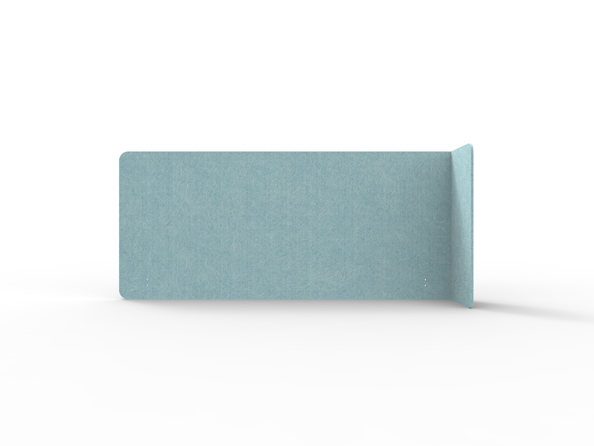 Acouline Quarter Screen – Single End Wrap, Right Return – Stream | 12mm, 800mm H, 1800mm Worktop