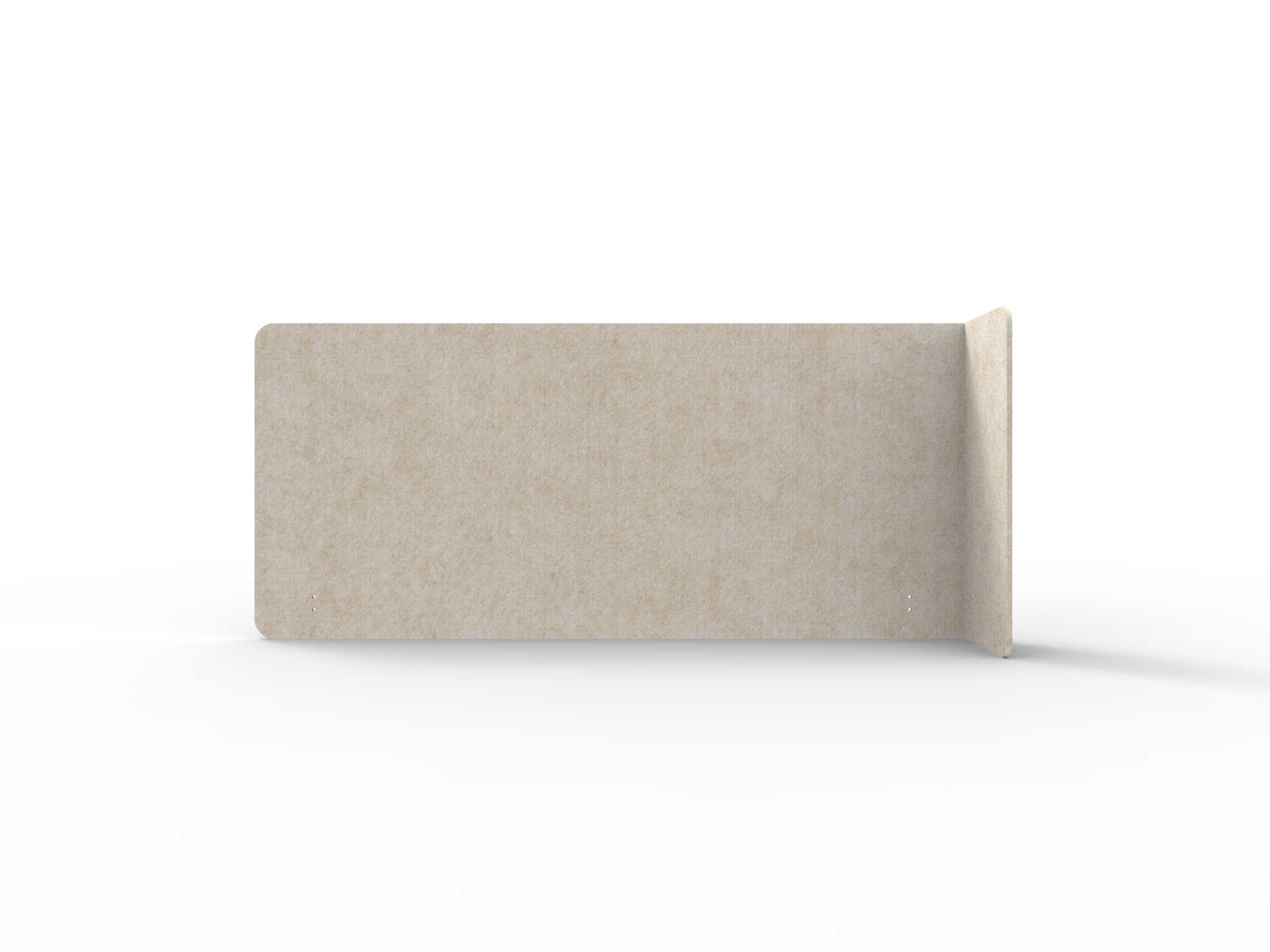 Rapidline Acouline Quarter Screen – Single End Wrap, Right Return – Truffle | 12mm × 800mm | Suits 1800mm Worktop