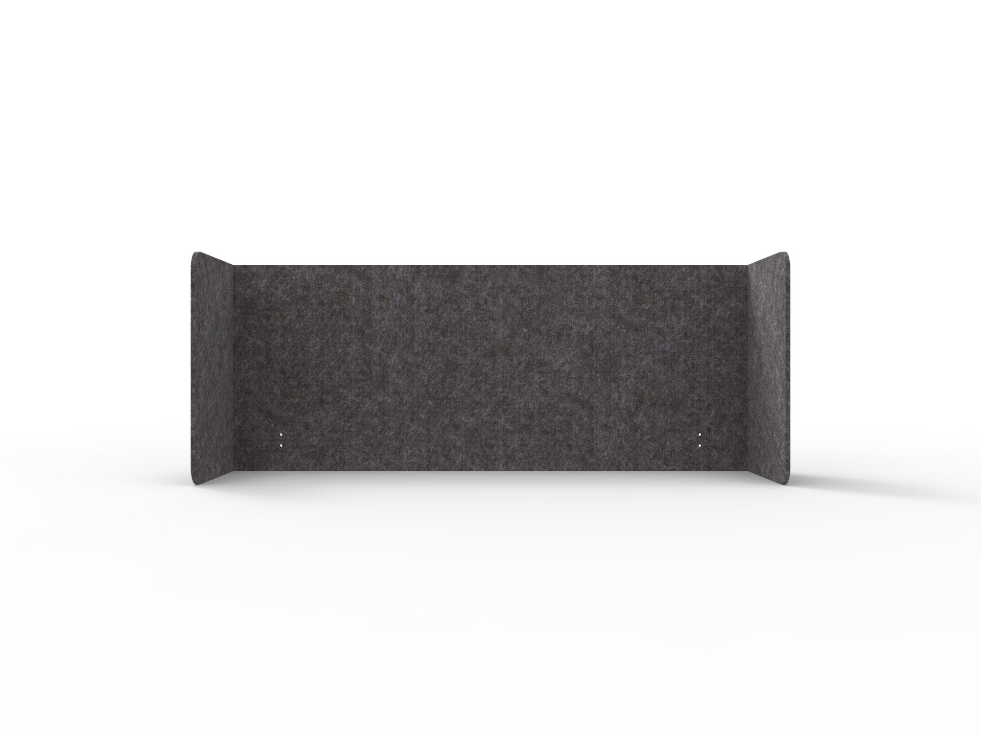 Rapidline Acouline Quarter Screen – Double End Wrap | Char 040 | 12mm | 600mm H × 2300mm W (Fits 1500mm Worktop)