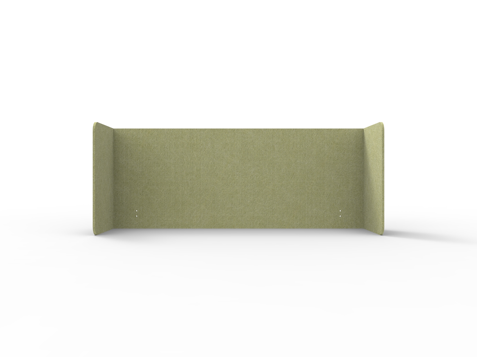Rapidline Acouline Quarter Screen – Double End Wrap | Fern 420 | 1500mm Worktop | 600mm High | 12mm