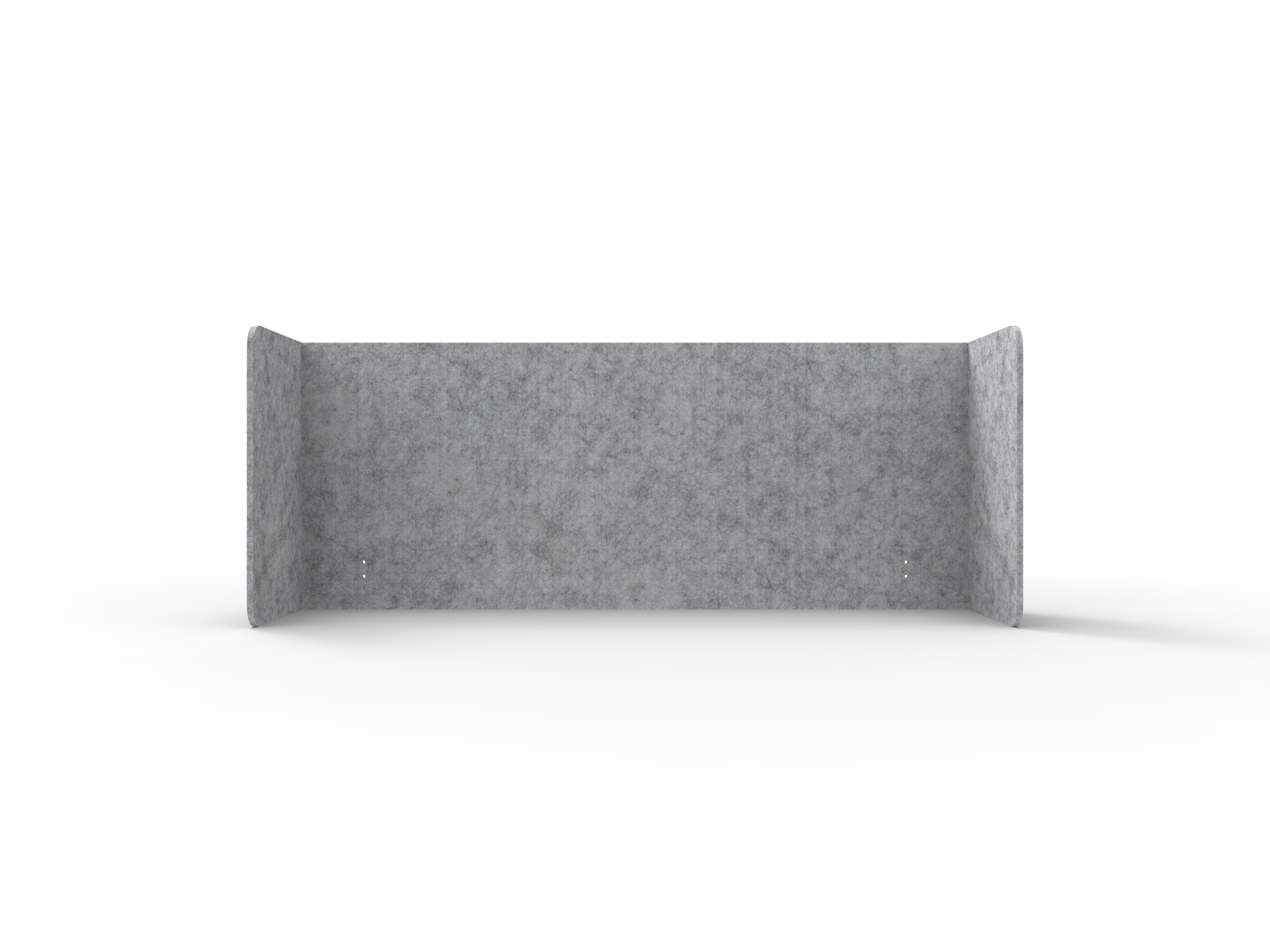 Rapidline Acouline Quarter Screen – Double End Wrap | Flint 030 | 12mm | 600mm H × 2300mm W (Fits 1500mm Worktop)