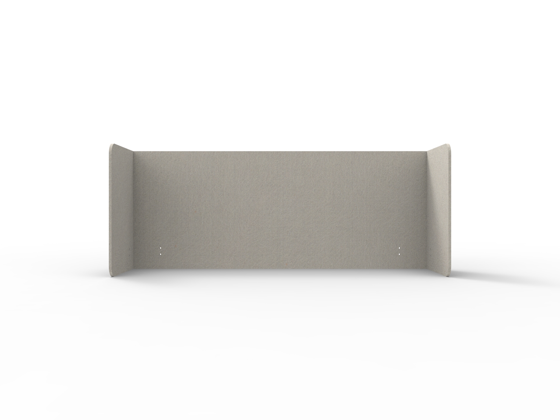 Rapidline Acouline Quarter Screen – Double End Wrap | Mist 500 | 1500mm Worktop | 600mm High | 12mm