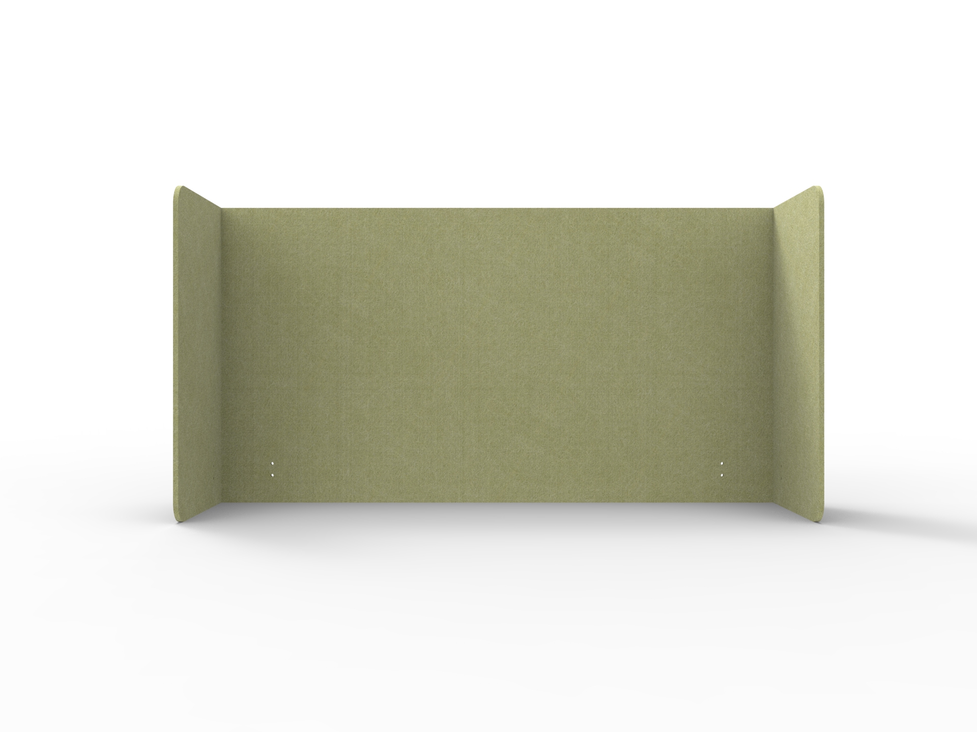 Acouline Quarter Screen – Double End Wrap | Fern 420 | 800mm H | Suits 1500mm Desktop | Rapidline