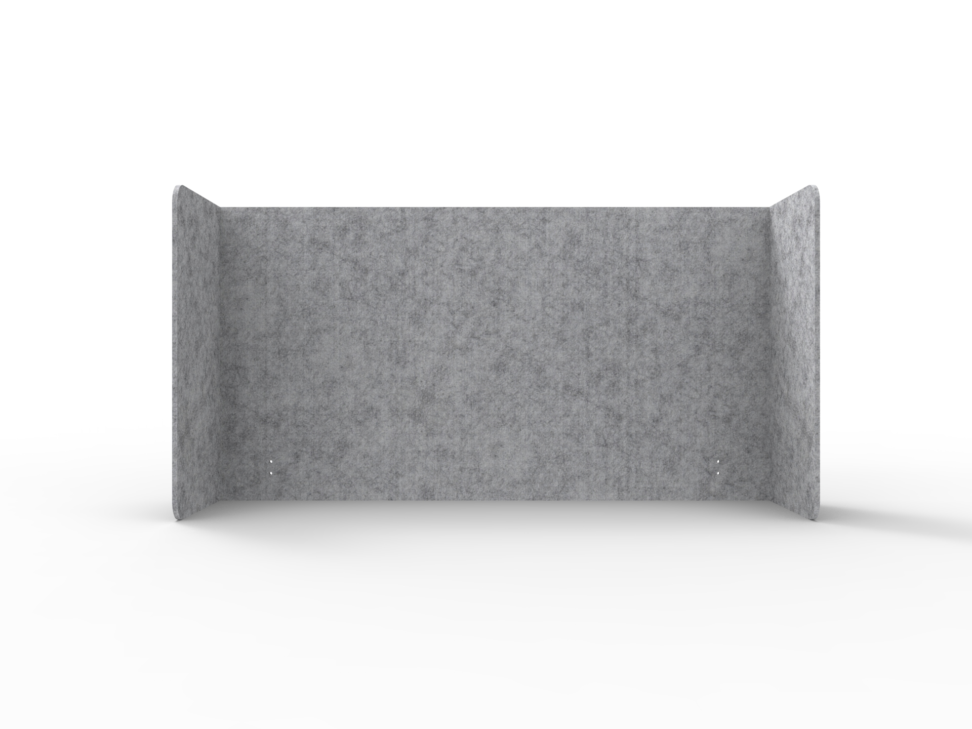 Acouline Double End Wrap Screen – Flint | 1500mm Desktop | 800mm H | 12mm | Rapidline