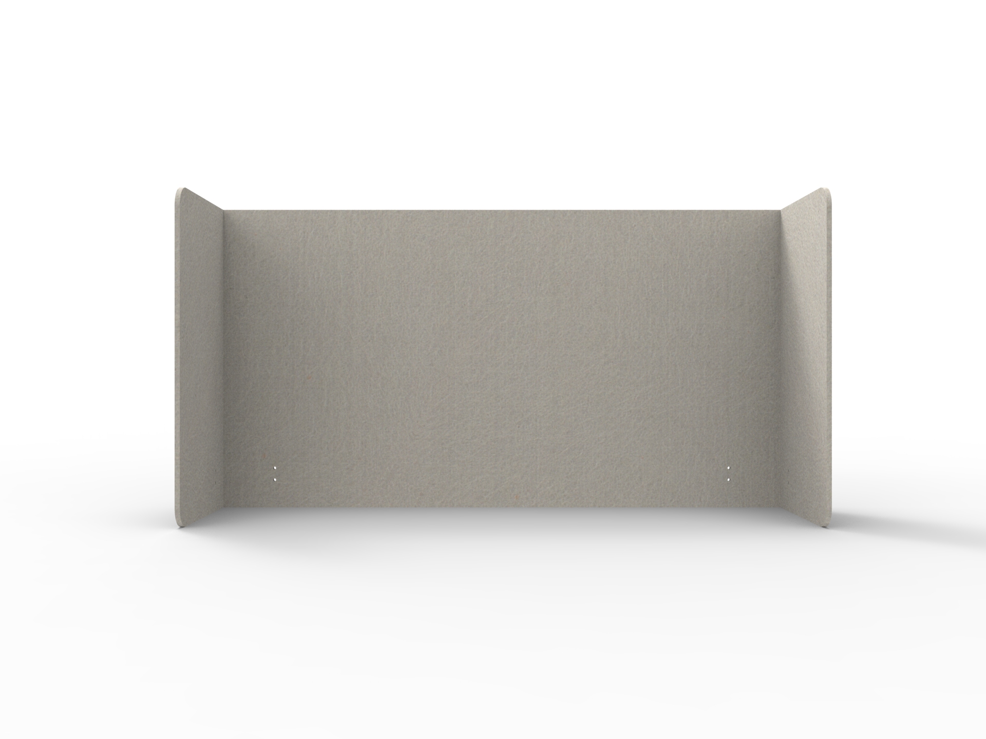 Acouline Quarter Screen – Double End Wrap | Mist 500 | 800mm H | Suits 1500mm Desktop | Rapidline