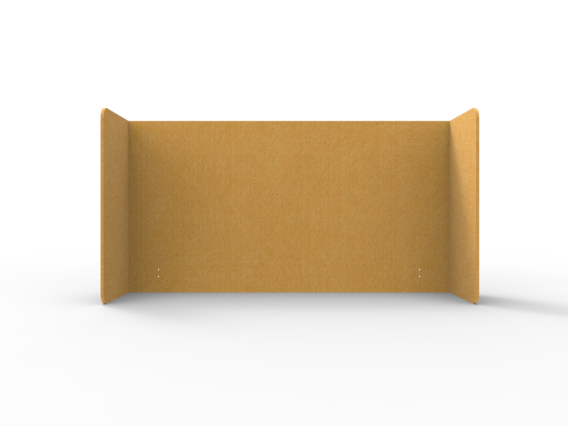 Rapidline Acouline Double End Wrap Screen – Reed 320 | 800mm H x 2300mm W | 12mm Thick | Suits 1500mm Desktops