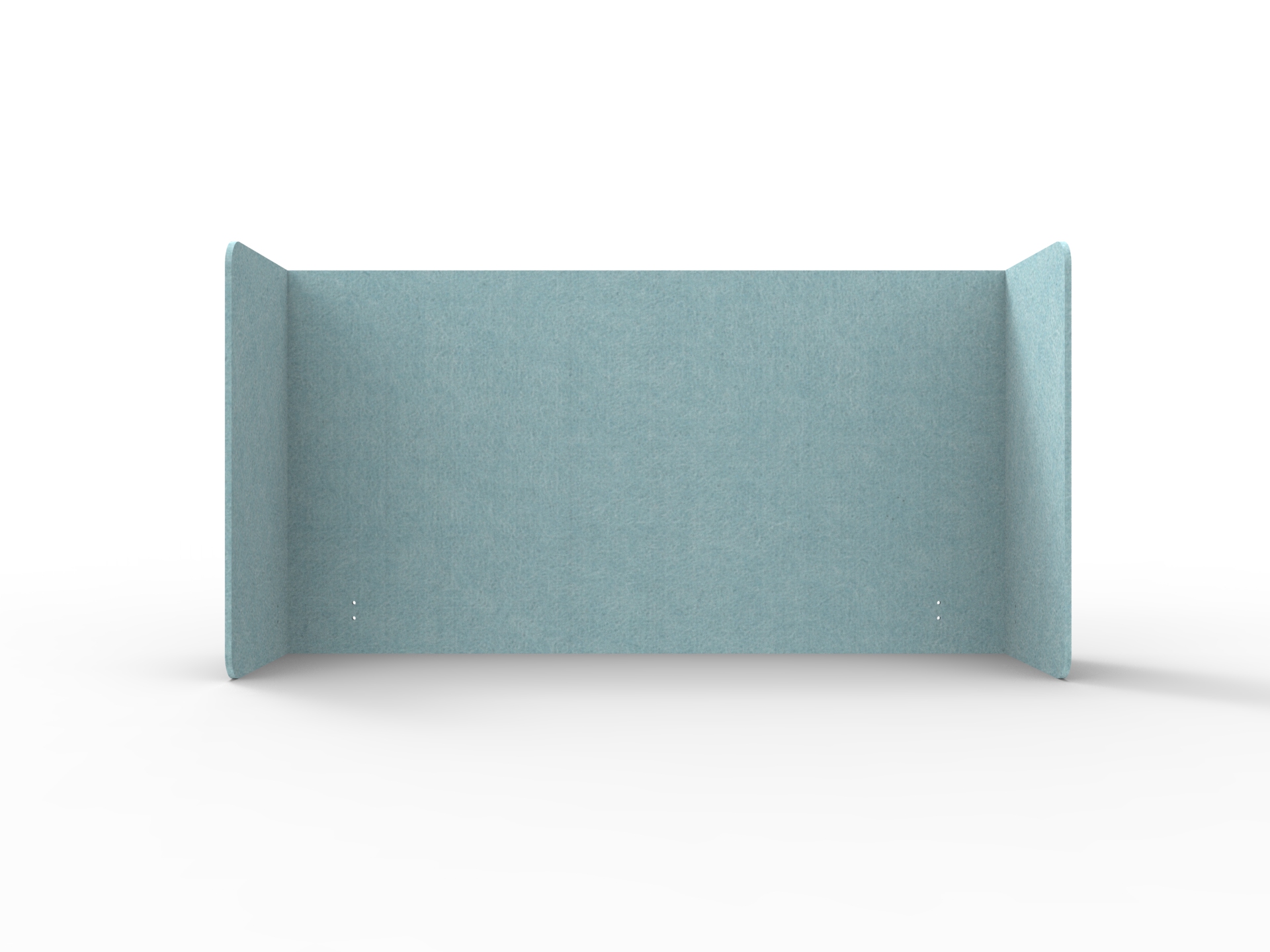 Acouline Double End Wrap Quarter Screen – Stream 240 | 800mm H x 24mm T | Suits 1500mm Desktops