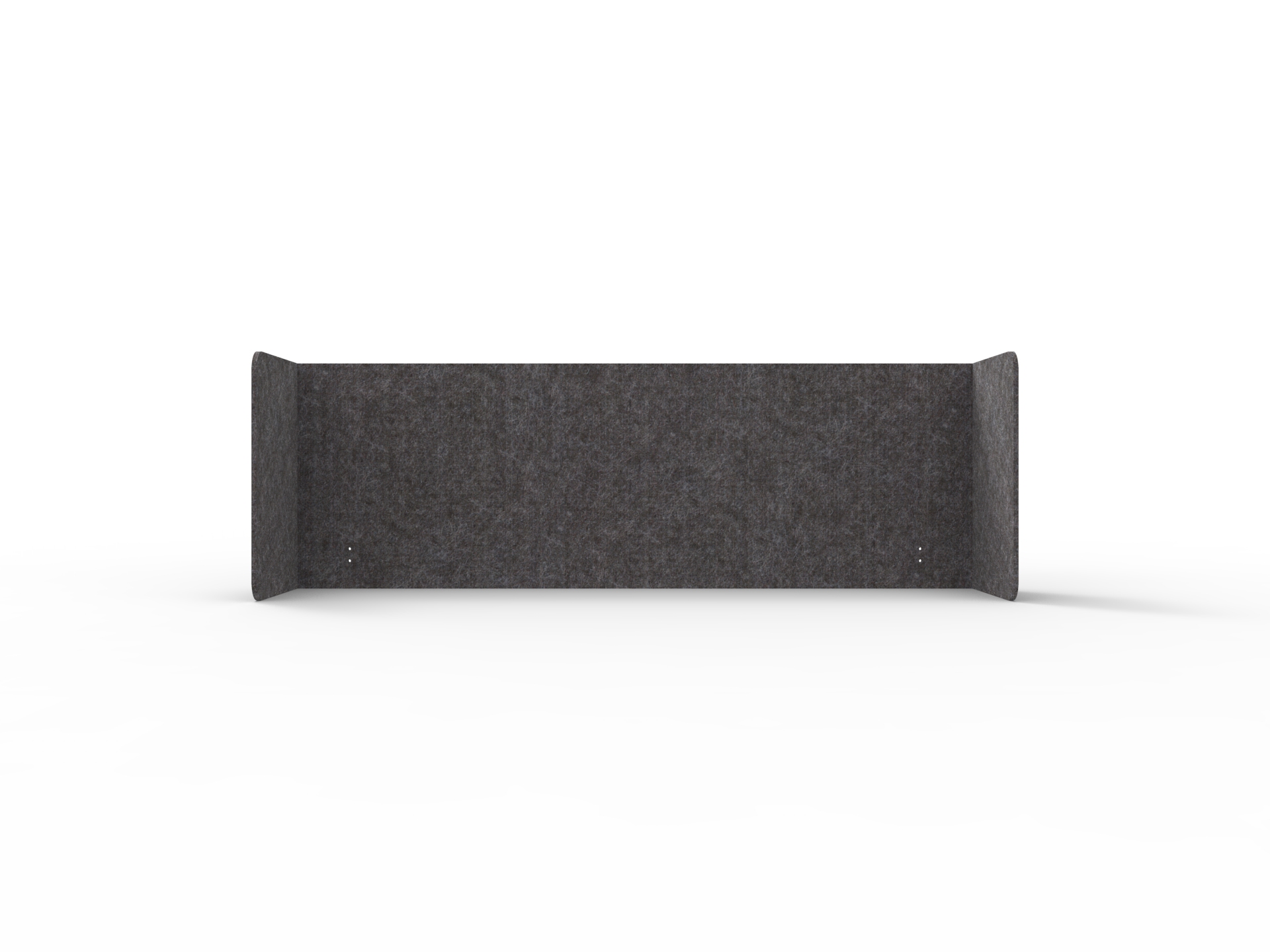 Acouline Quarter Screen – Double End Wrap | Char 040 | 600mm H | Suits 1800mm Desktop | Rapidline
