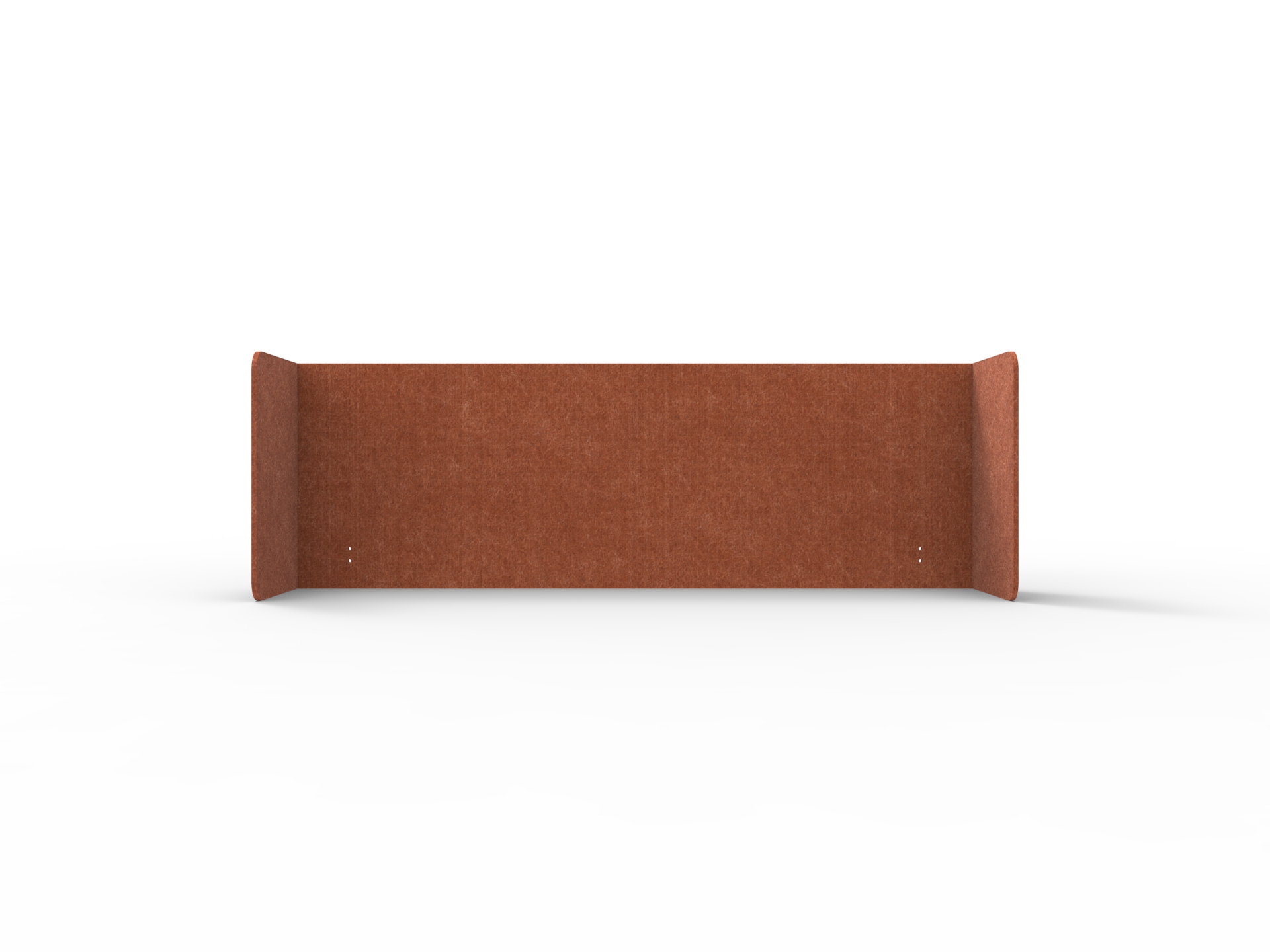 Rapidline Acouline Double End Wrap Quarter Screen – Ember 120 | 2600mm x 600mm x 24mm | Suits 1800mm Desktop