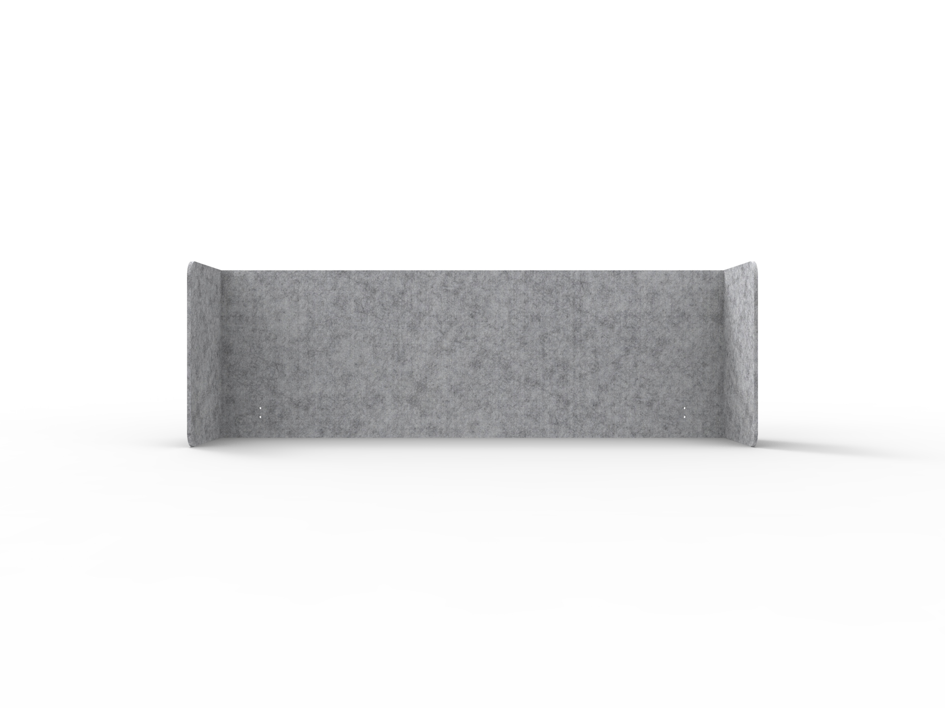 Acouline Quarter Screen – Double End Wrap | Flint 030 | 600mm H | Suits 1800mm Desktop | Rapidline