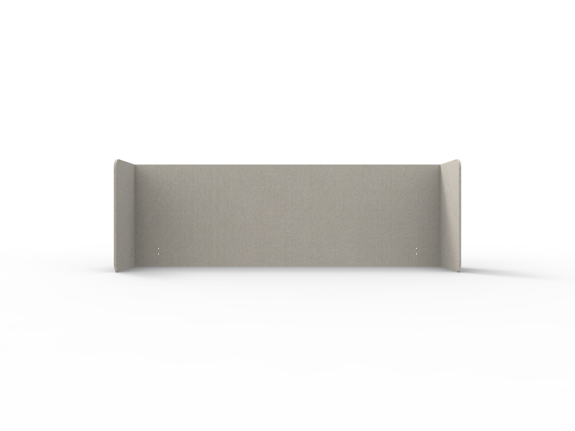 Acouline Quarter Screen Double End Wrap – Mist | 1800mm Worktop, 600mm Height, 12mm Panel