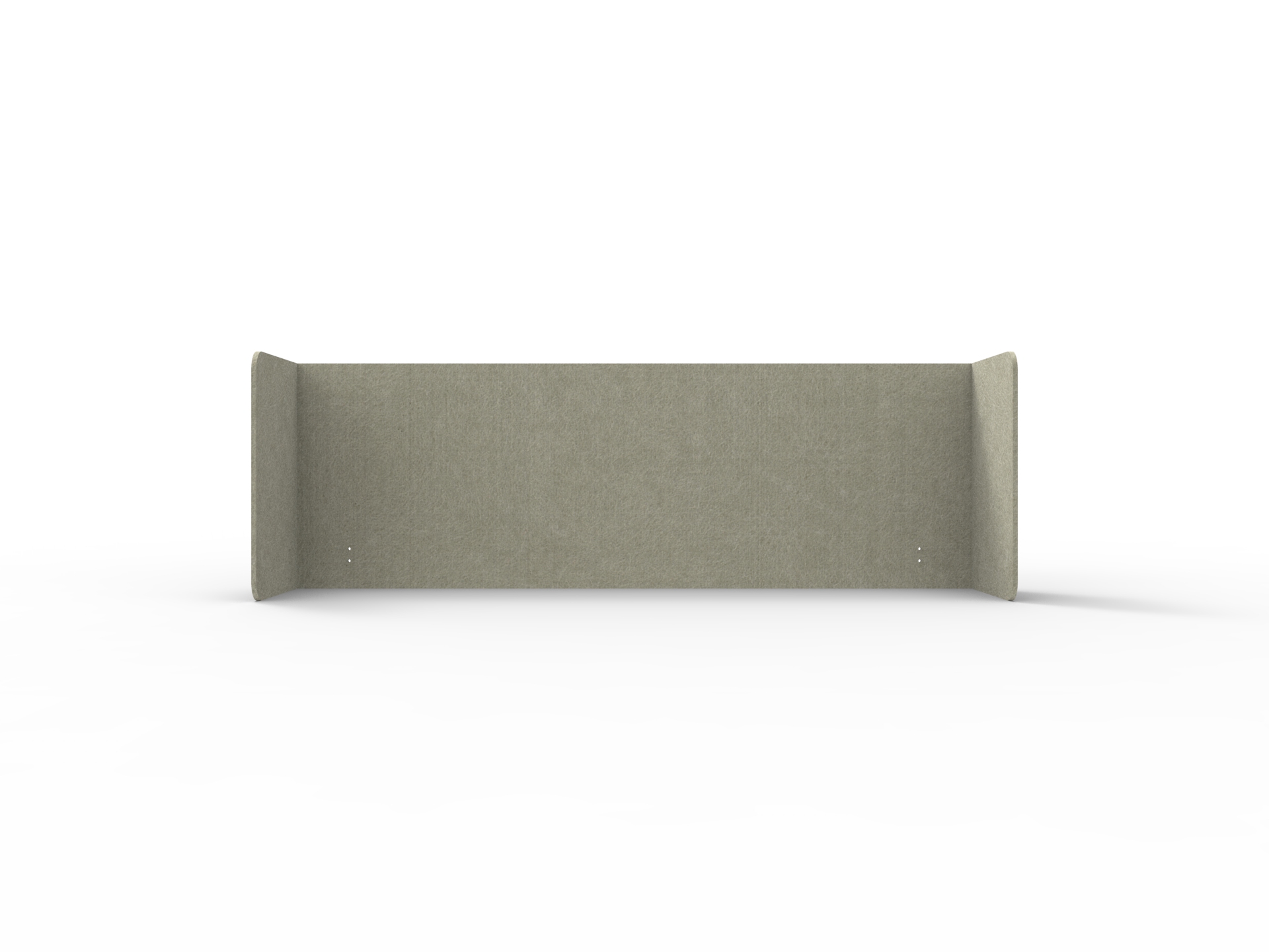 Rapidline Acouline Double End Wrap Quarter Screen – Moss 090 | 2600mm x 600mm x 24mm | Suits 1800mm Desktop