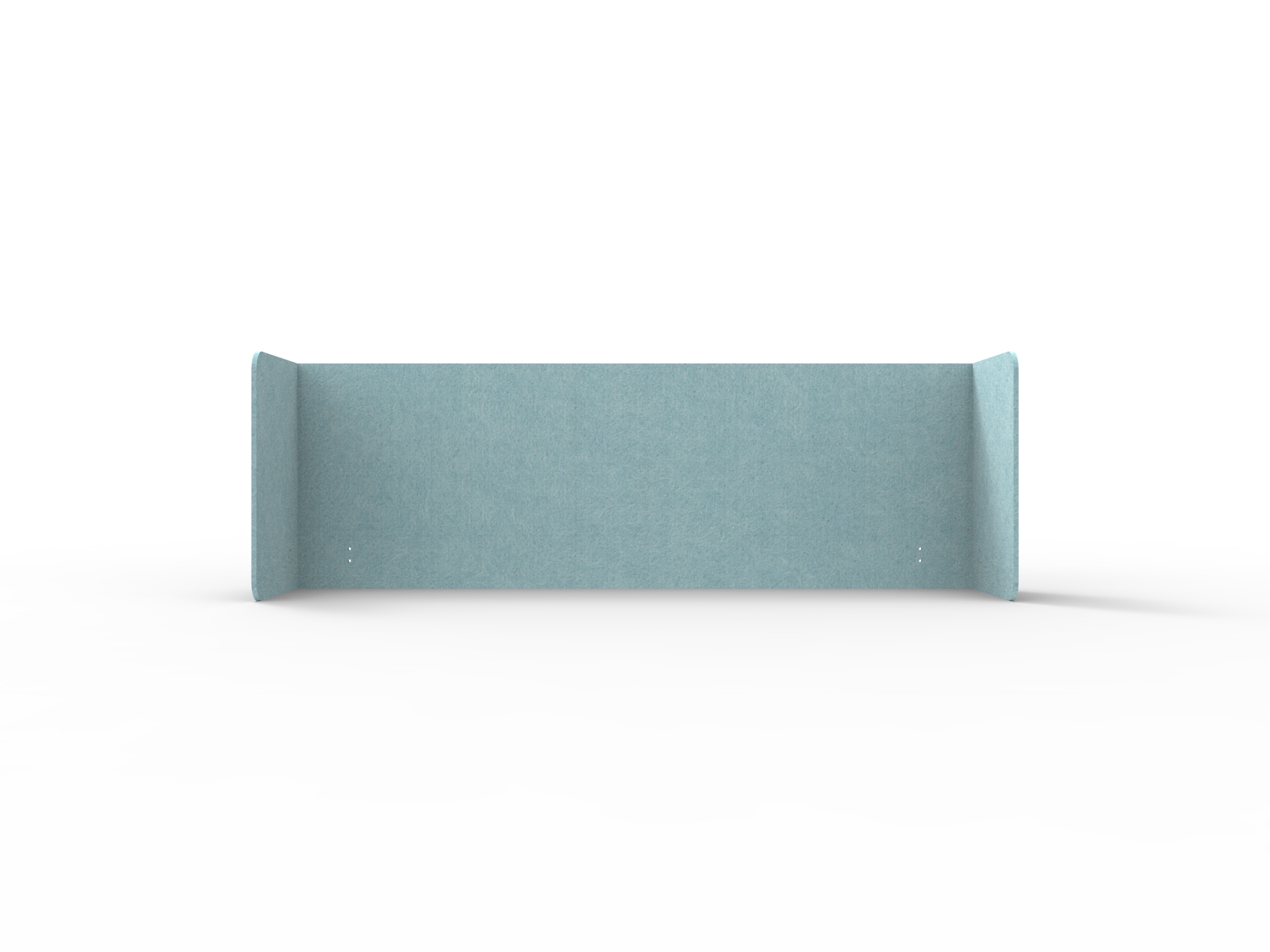 Rapidline Acouline Quarter Screen – Double End Wrap | Stream 240 | 600mm H x 2600mm W | Suits 1800mm Desktops