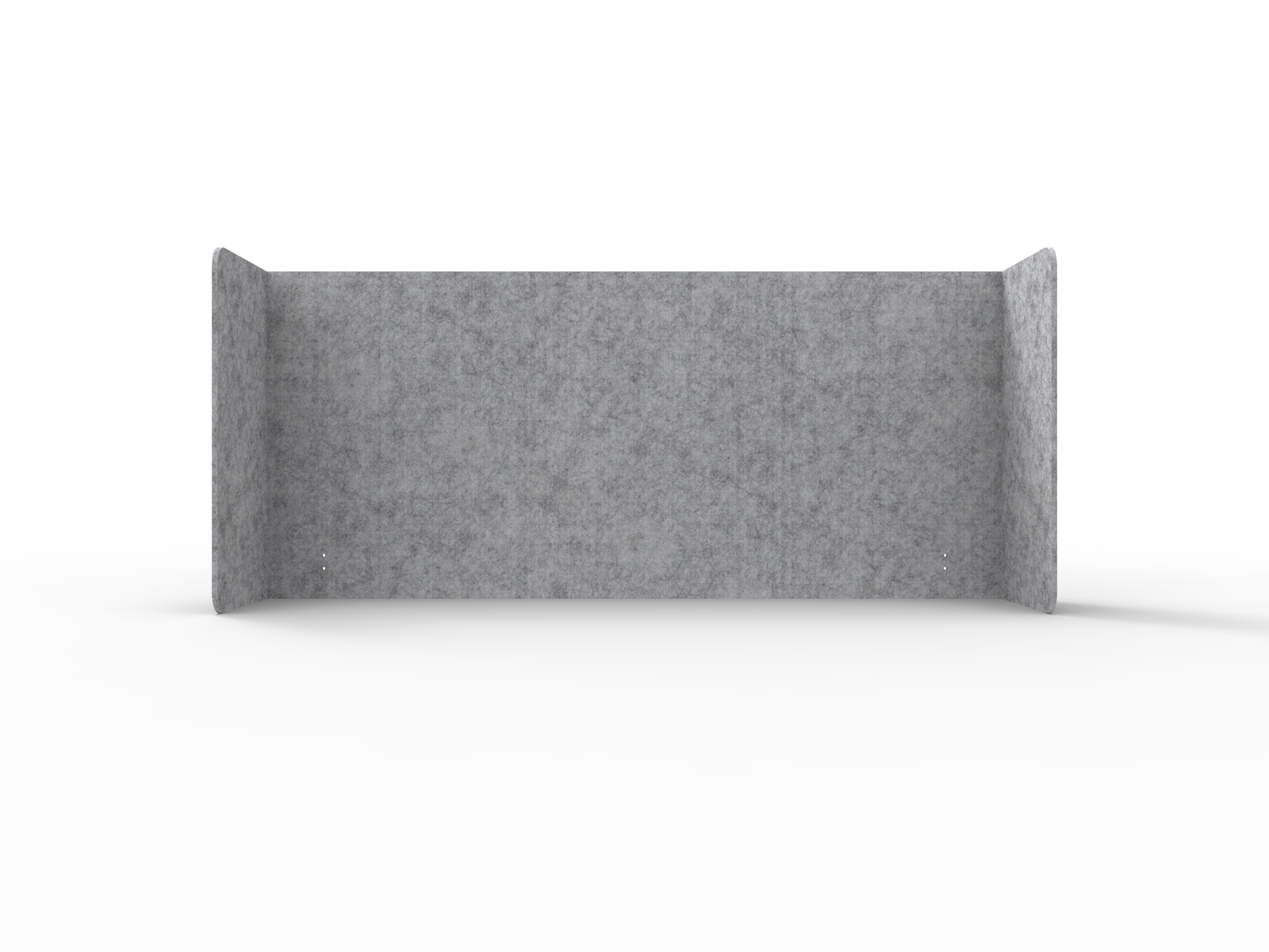 Acouline Double End Wrap Quarter Screen – Flint | Suits 1800mm Worktop | 800mm H | 12mm Thick