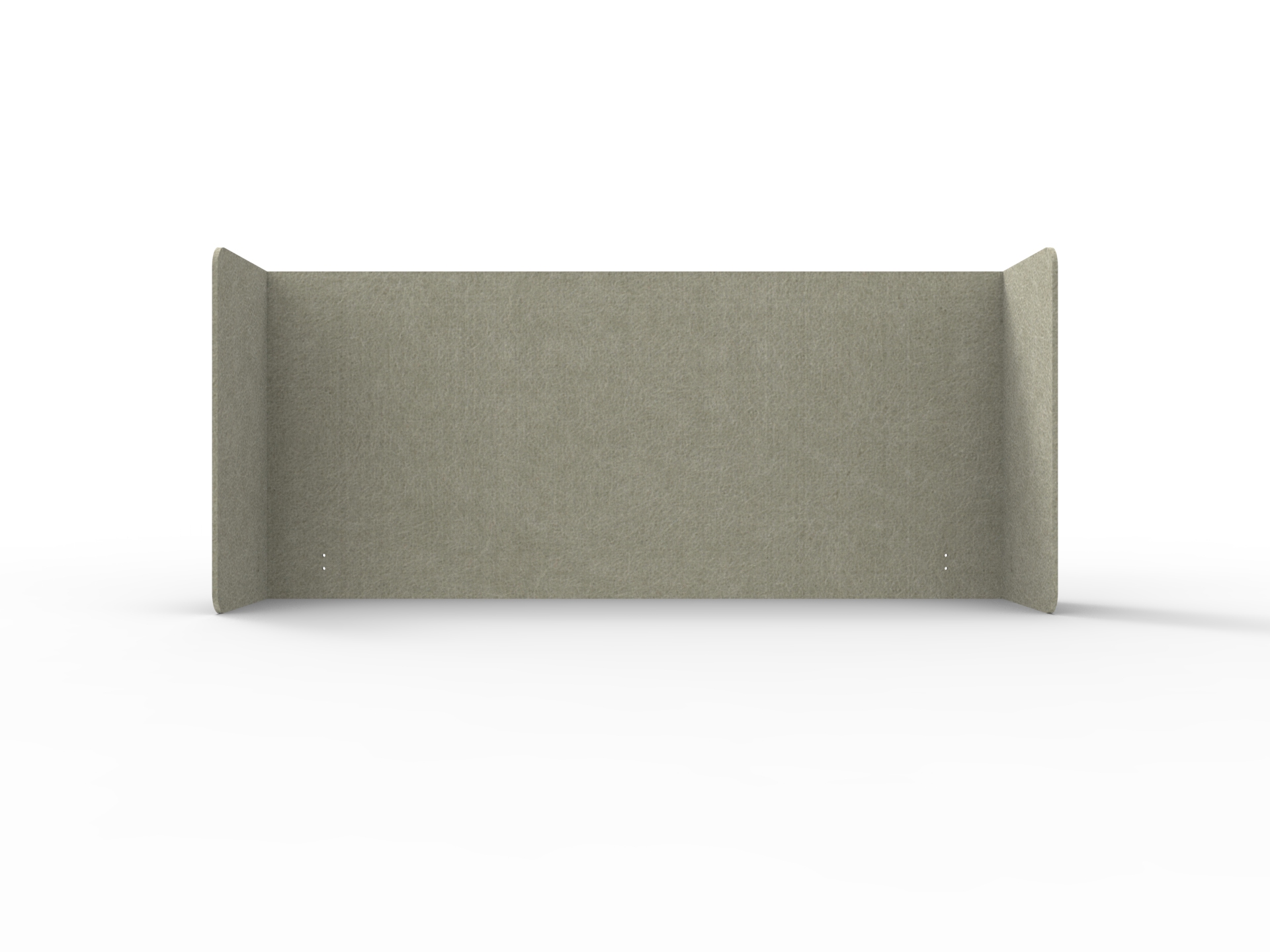 Acouline Double End Wrap Quarter Screen – Moss 090 | 24mm | 800mm H | Suits 1800mm Desktop