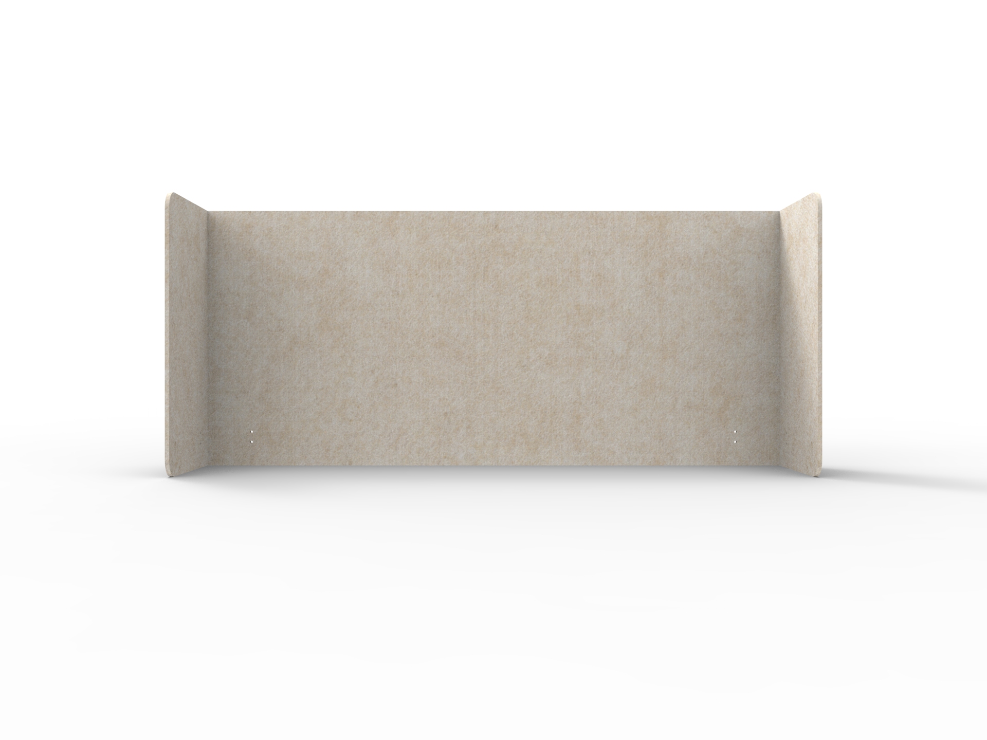 Rapidline Acouline Quarter Screen – Double End Wrap | Truffle 080 | 24mm Thick × 800mm H × 2600mm W (Suits 1800mm Desktop)