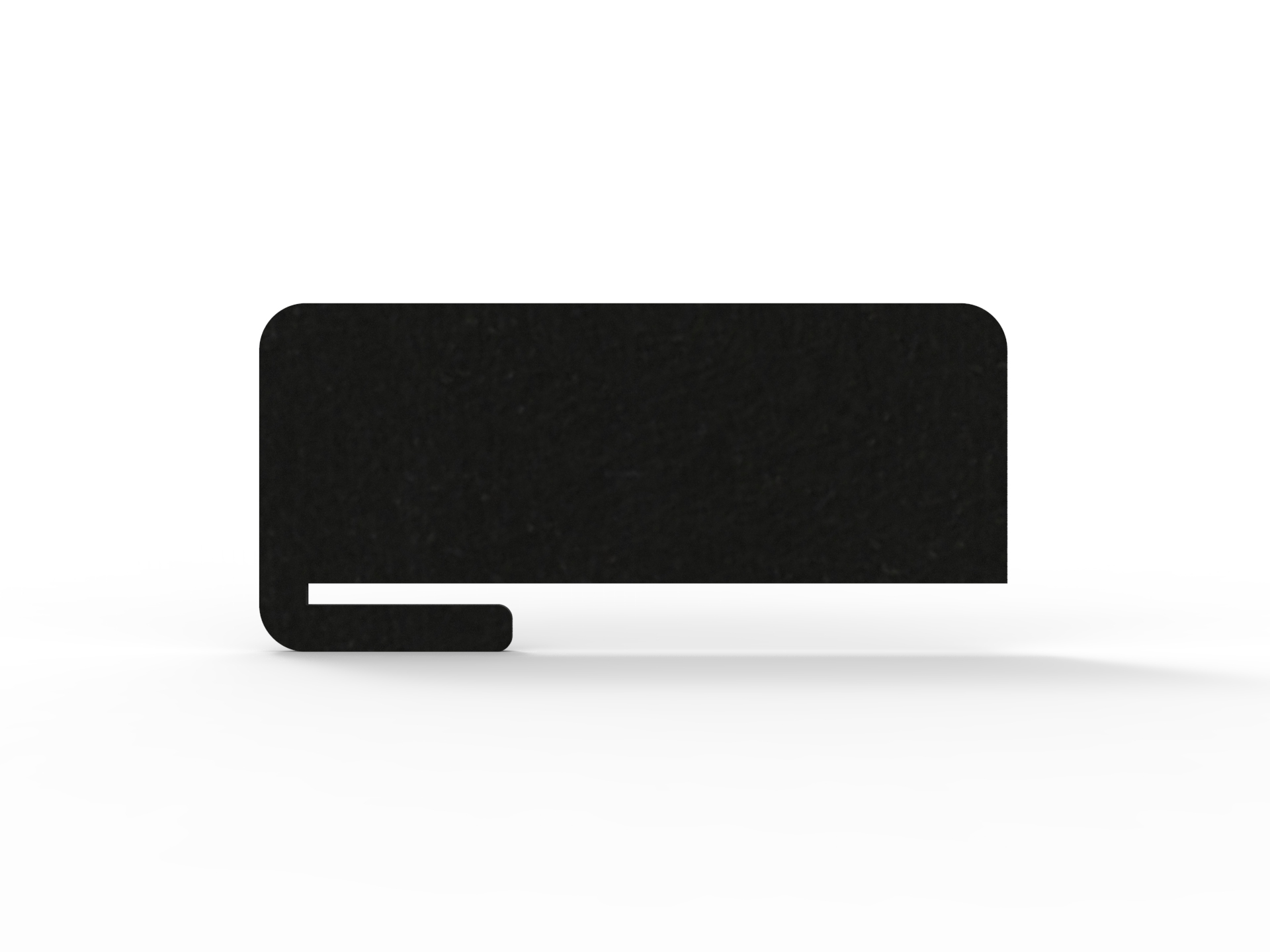 Acouline Slide-On Desk Screen – Coal | 800mm W × 300mm H × 24mm T | Rapidline