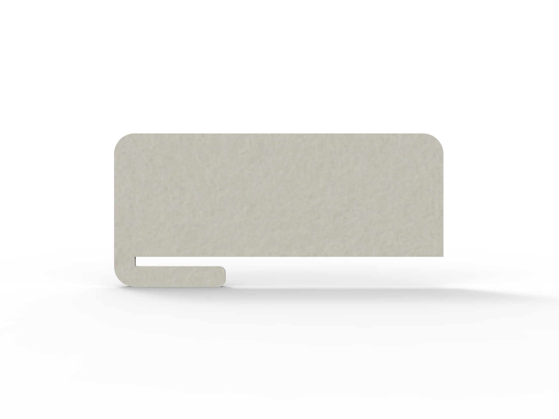Rapidline Acouline Slide-On Desk Screen – Frost, 800mm W × 300mm H, 24mm Thick