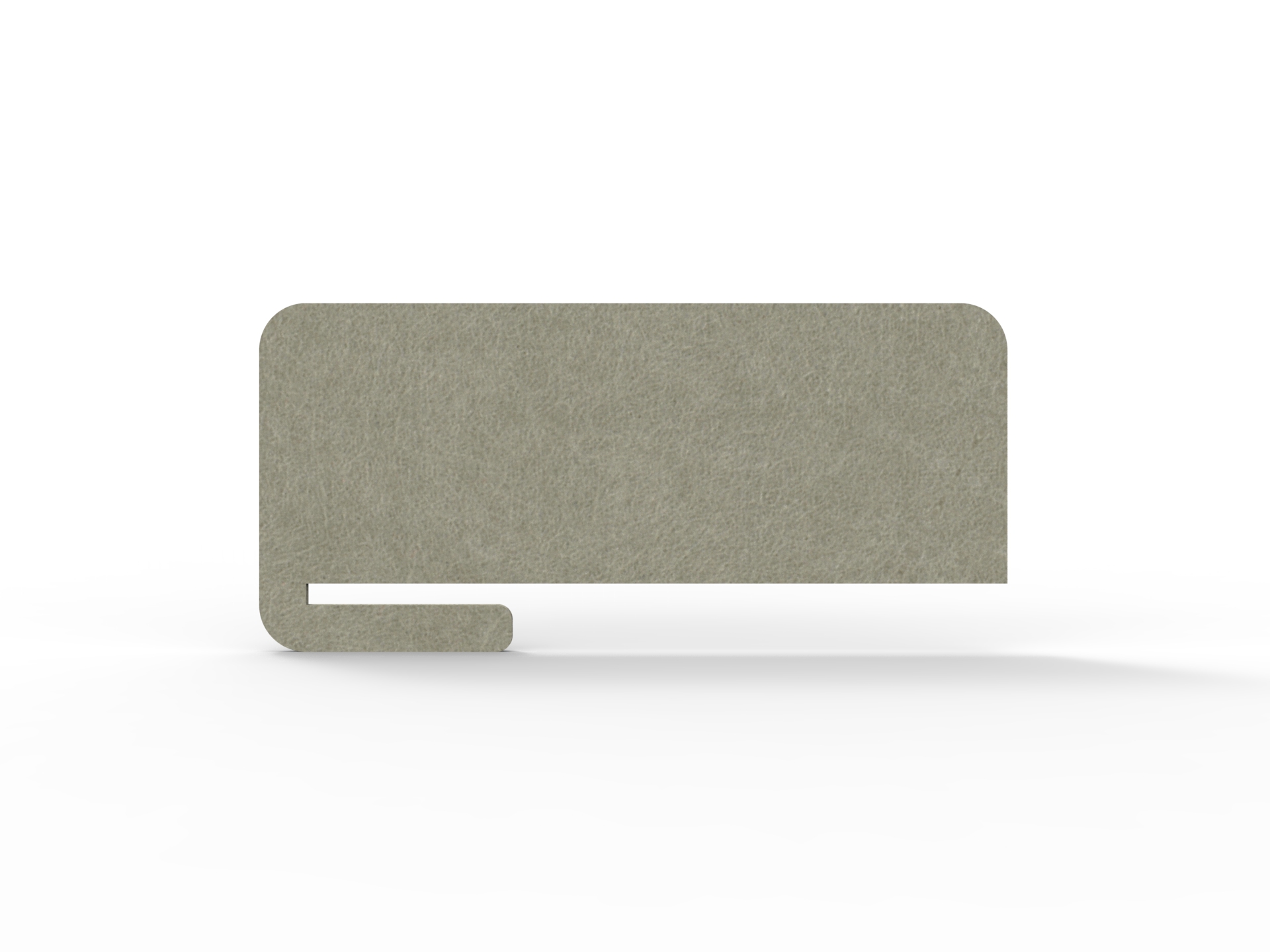 Acouline Slide On Desk Screen – Moss 090 | 800×300mm | 12mm Thick | Rapidline