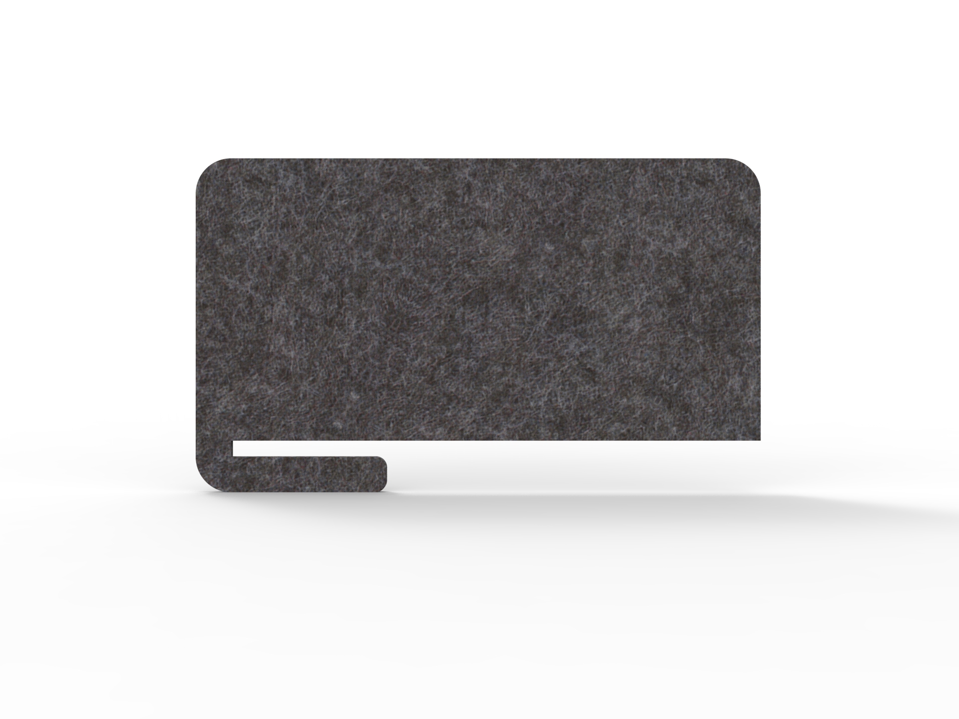 Acouline Slide On Desk Screen – Char 040 | 800×400mm | 12mm Thick | Rapidline