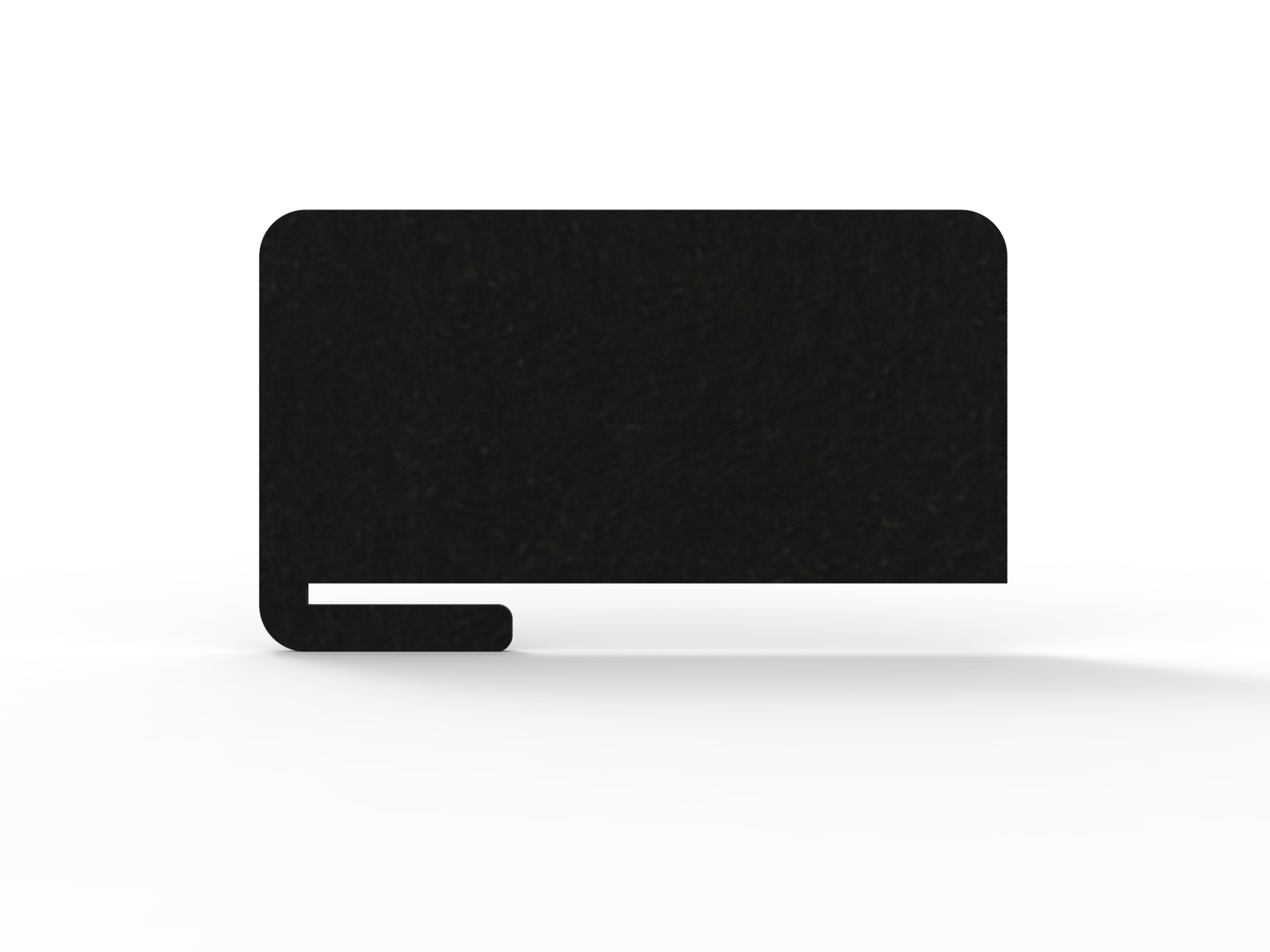 Acouline Slide On Desk Screen – Coal 070 | 800×400mm | 12mm Thick | Rapidline