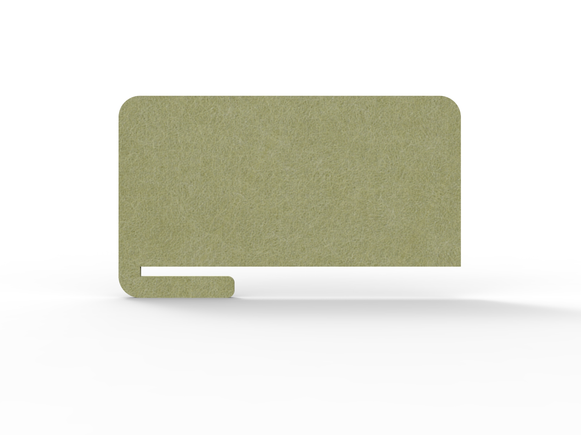 Acouline Slide-On Desk Screen – Fern 420 | 800mm W × 400mm H × 24mm T | Rapidline