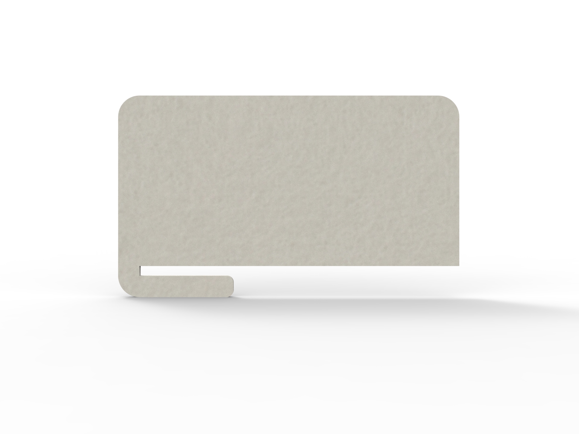 Acouline Slide-On Desk Screen – Frost | 800 x 400mm | 24mm Thick | Rapidline