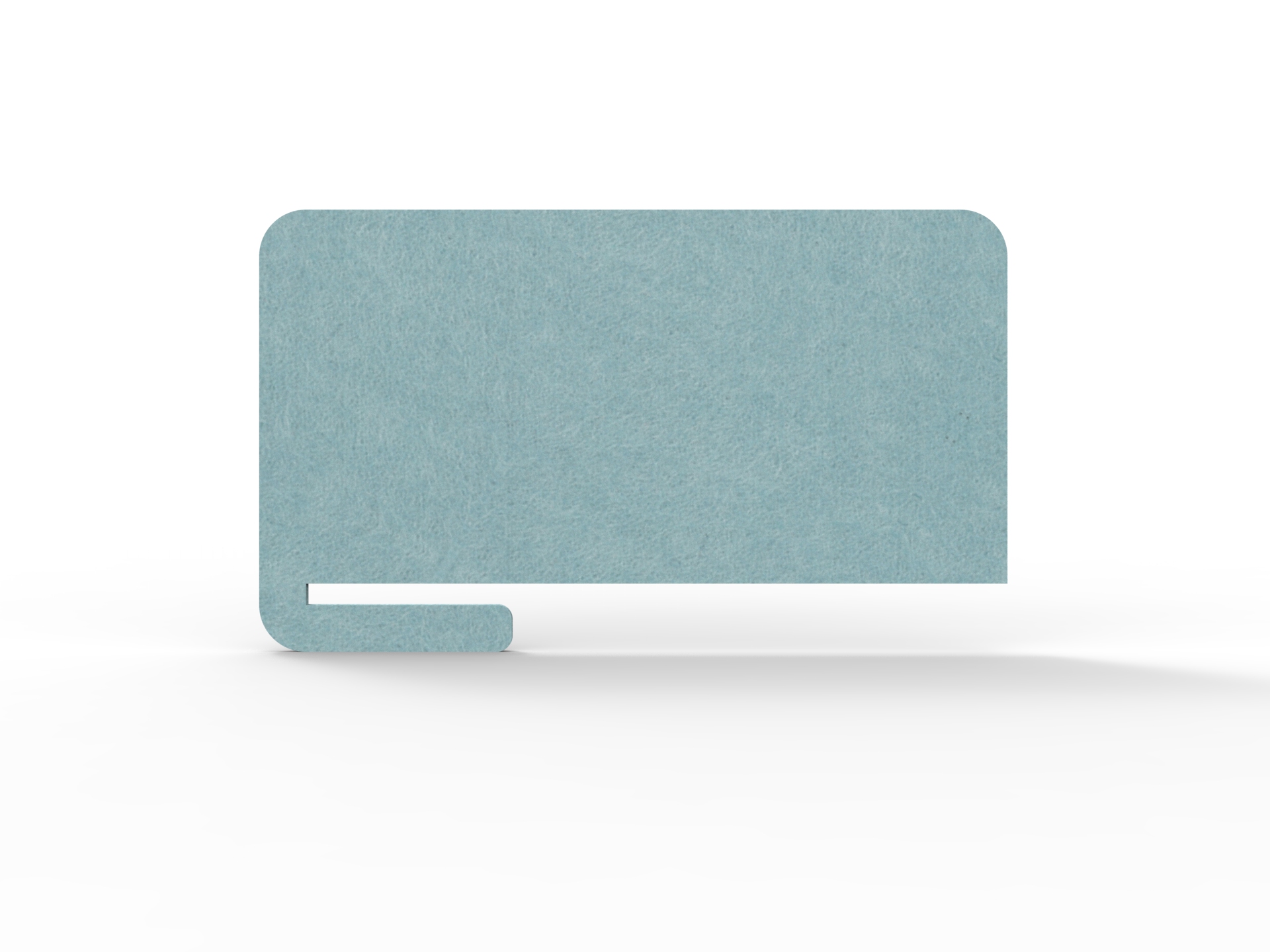 Acouline Slide-On Desk Screen – Stream | 800 x 400mm | 24mm Thick | Rapidline