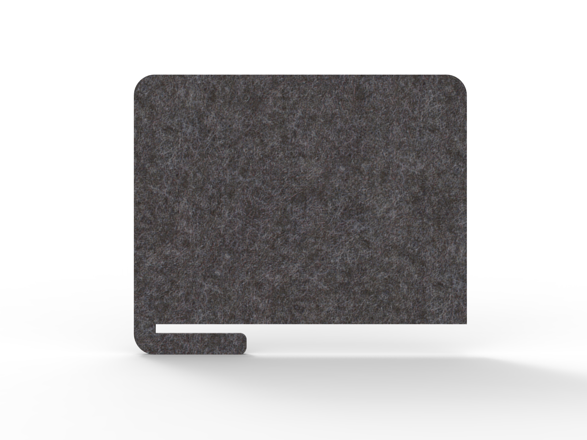Rapidline Acouline Slide-On Desk Screen – Char 040, 800mm W × 600mm H, 12mm Thick
