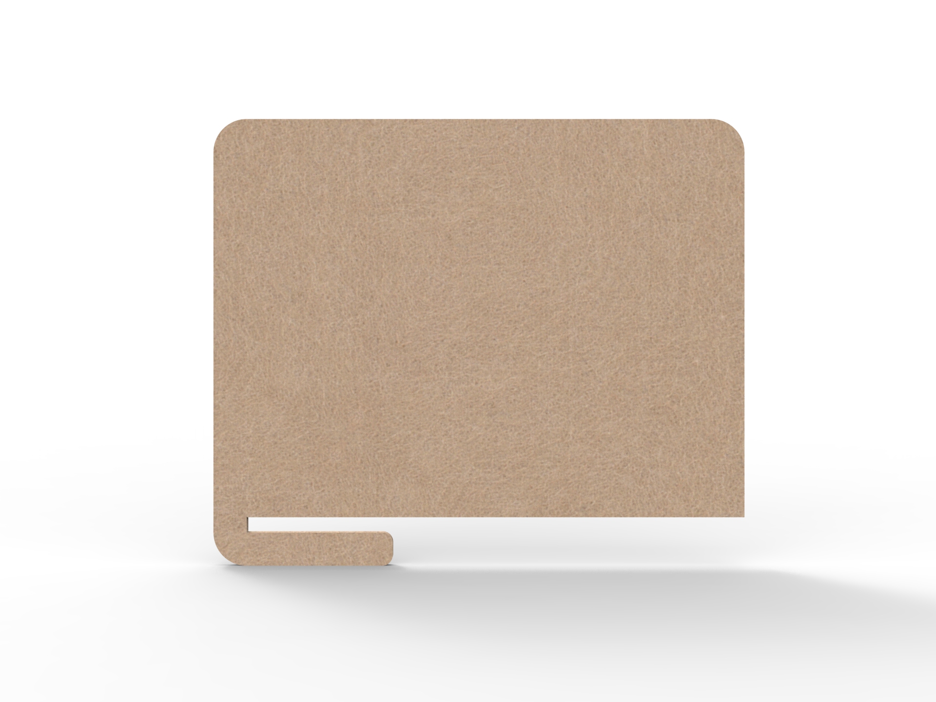 Rapidline Acouline Slide-On Desk Screen | 800 x 600mm | 24mm Thick | Clay