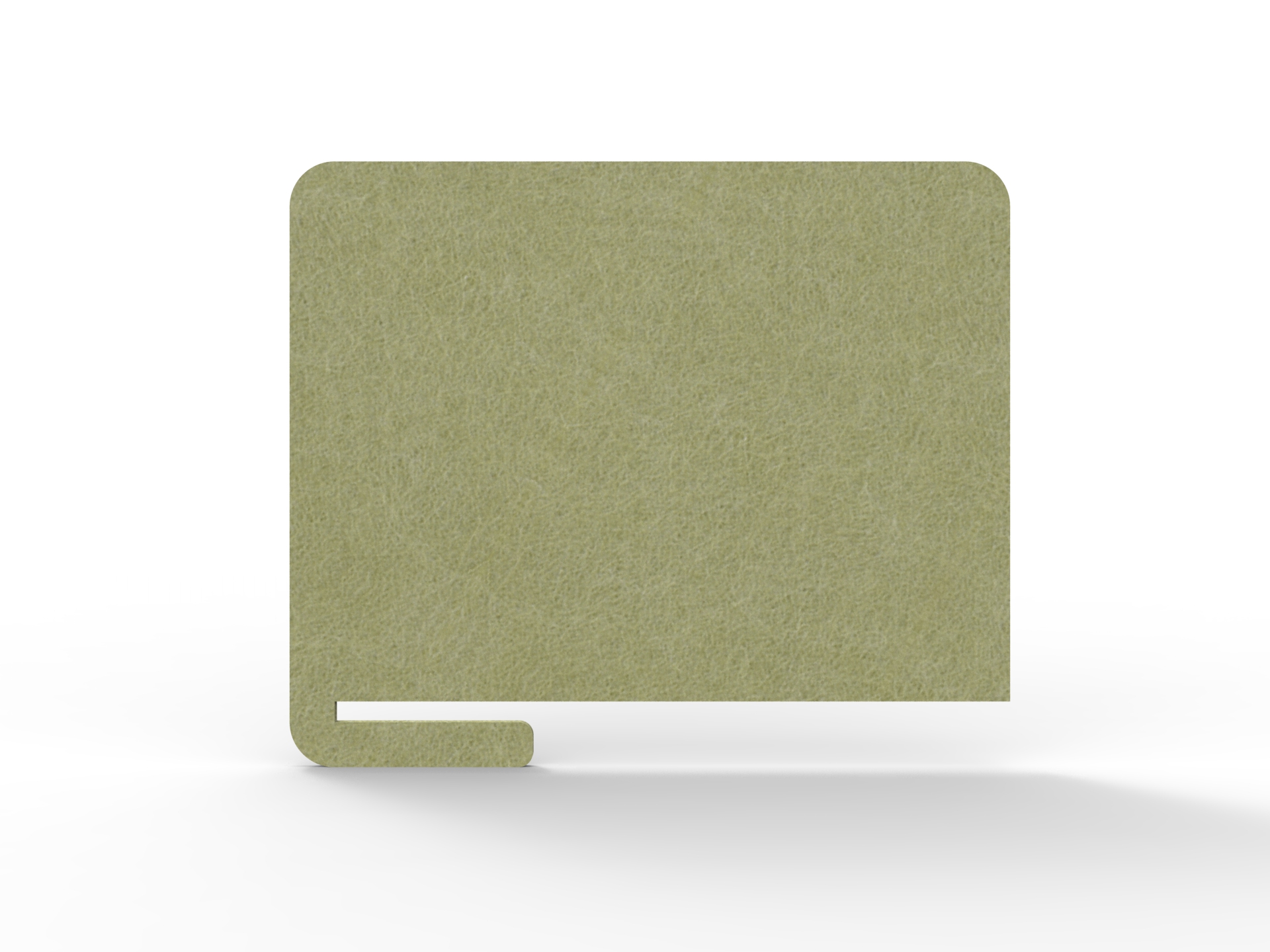 Rapidline Acouline Slide-On Desk Screen | 800 x 600mm | 24mm Thick | Fern