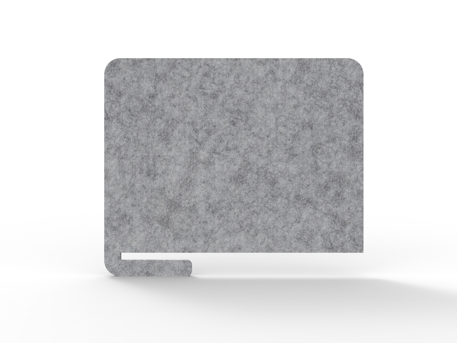 Rapidline Acouline Slide-On Desk Screen – Flint 030, 800mm W × 600mm H, 12mm Thick