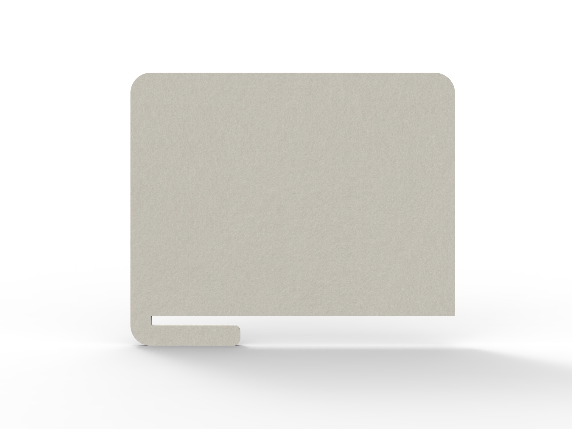 Rapidline Acouline Slide-On Desk Screen | 800 x 600mm | 24mm Thick | Frost