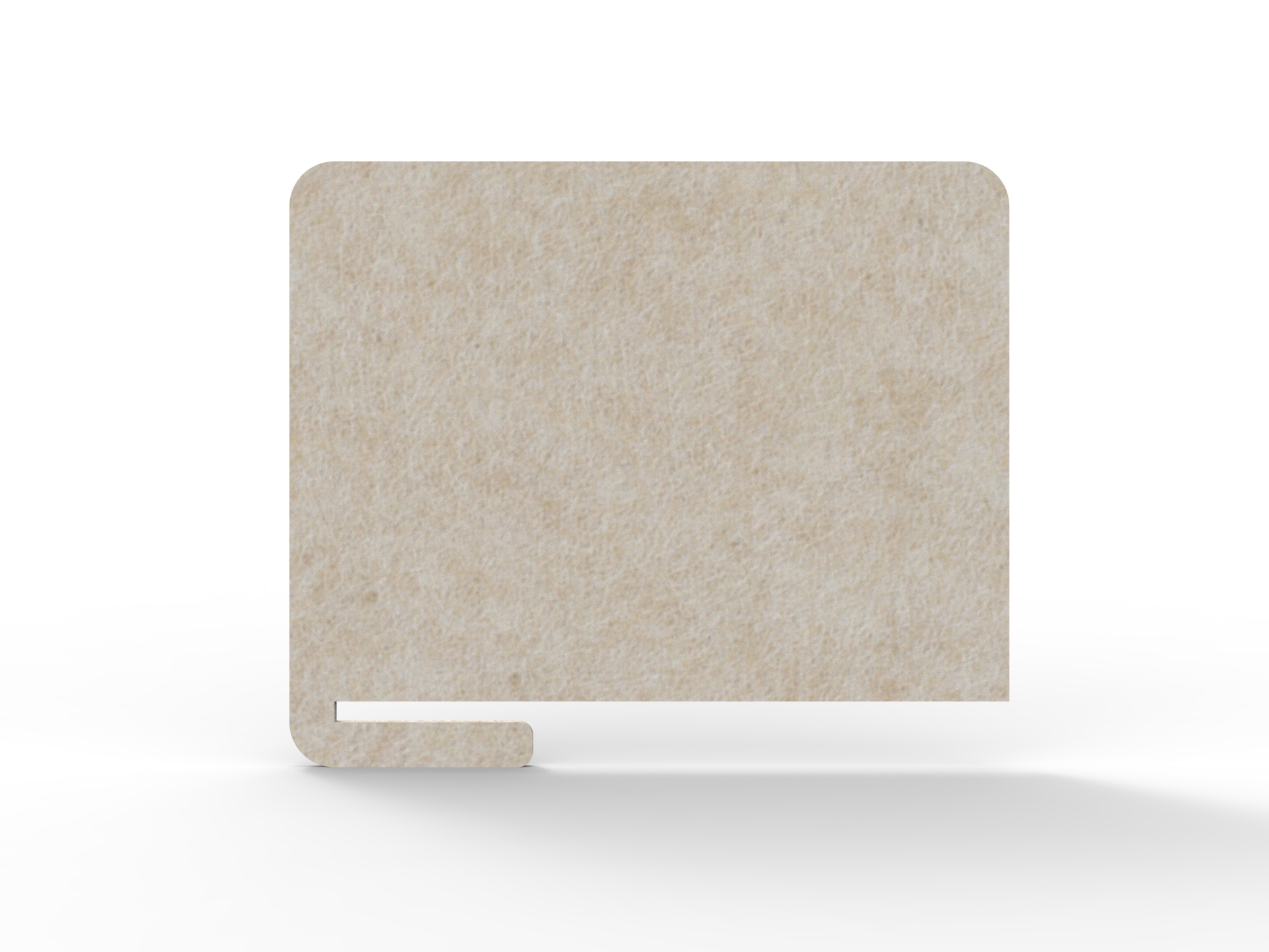Rapidline Acouline Slide On Desk Screen – Truffle | 24mm × 800 × 600mm