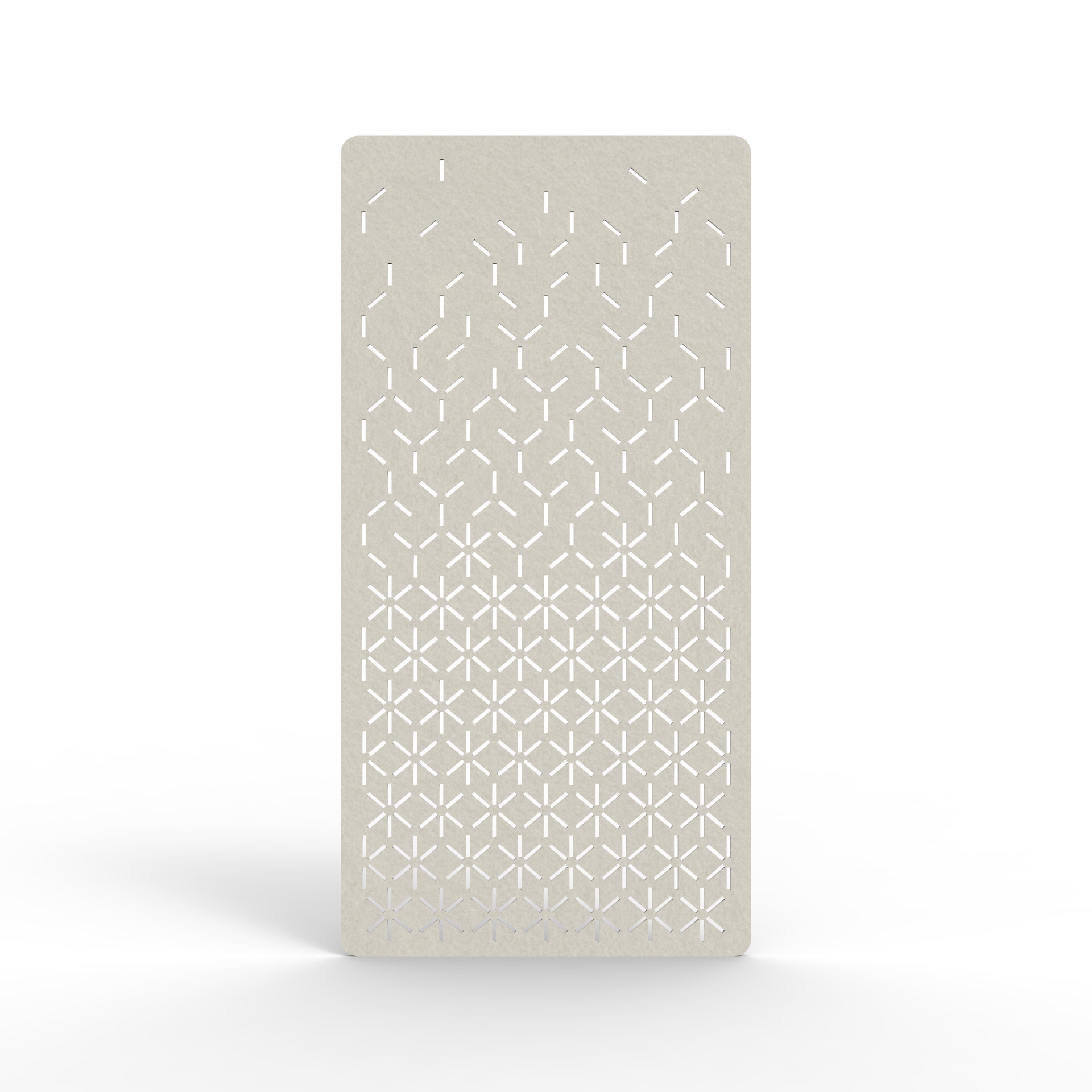 Bloom Hanging Screen - 2700mm H x 24mm T x 1200mm W in Frost 380
