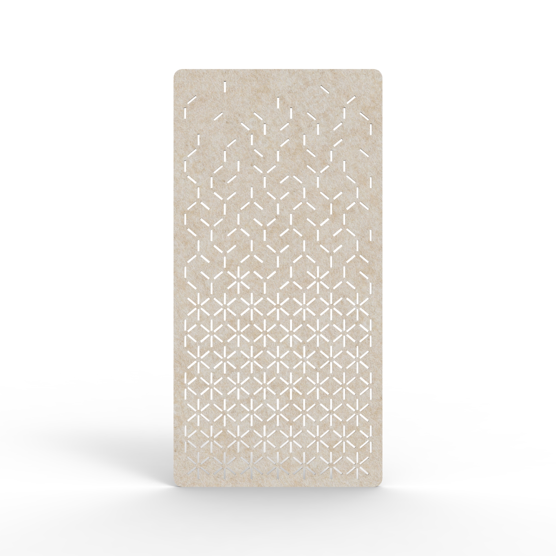 Bloom Hanging Screen - 2700mm H x 24mm T x 1200mm W in Truffle 080