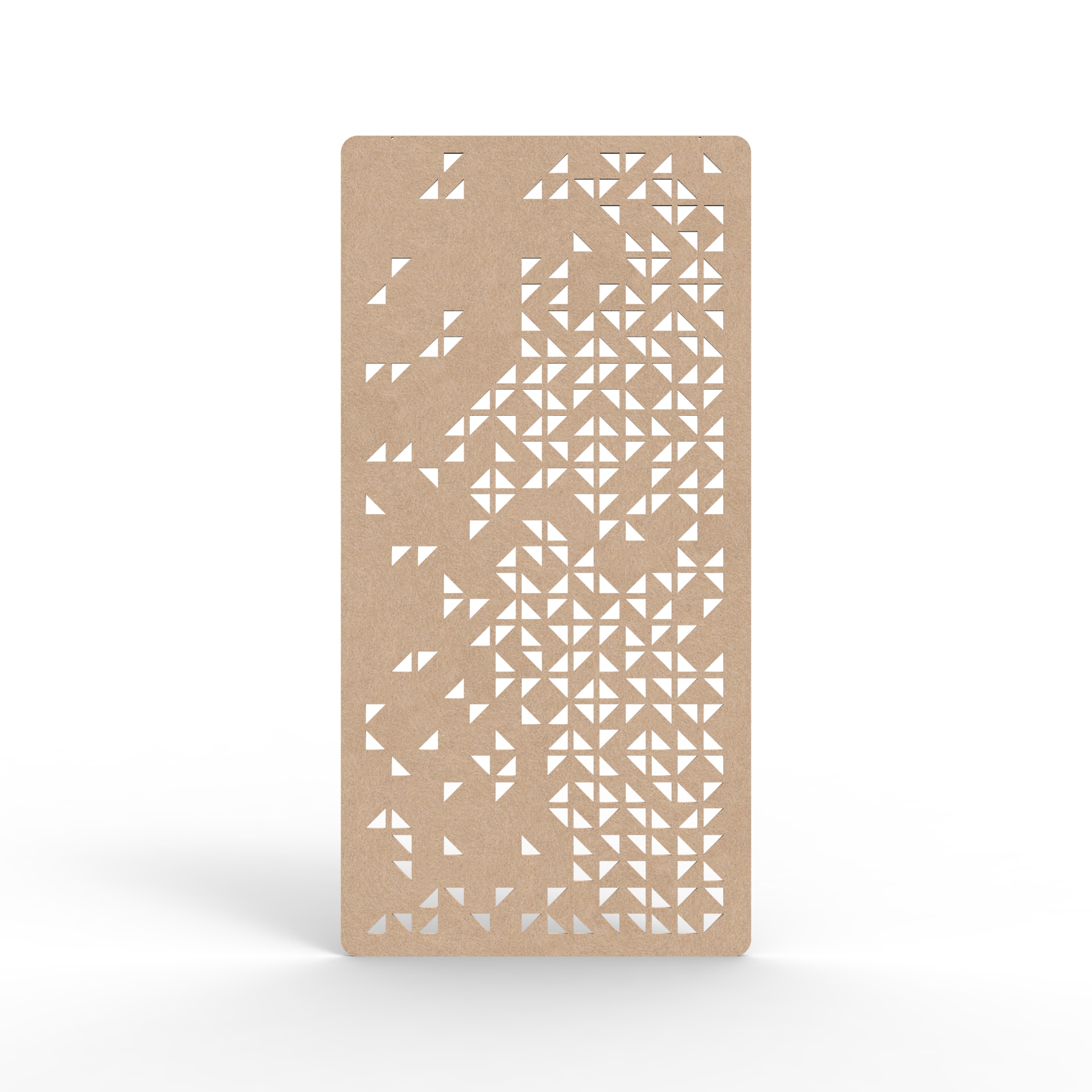 Canopy Hanging Screen - 2400mm H x 24mm T x 1200mm W in Clay 370