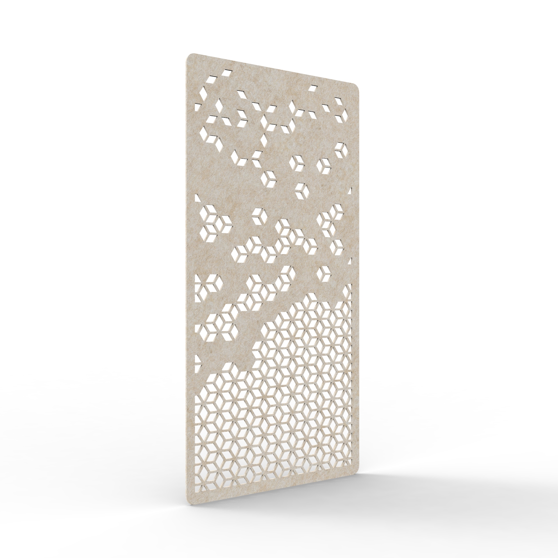 Cell Hanging Screen - 2700mm H x 12mm T x 1200mm W in Truffle 080 - Image 2