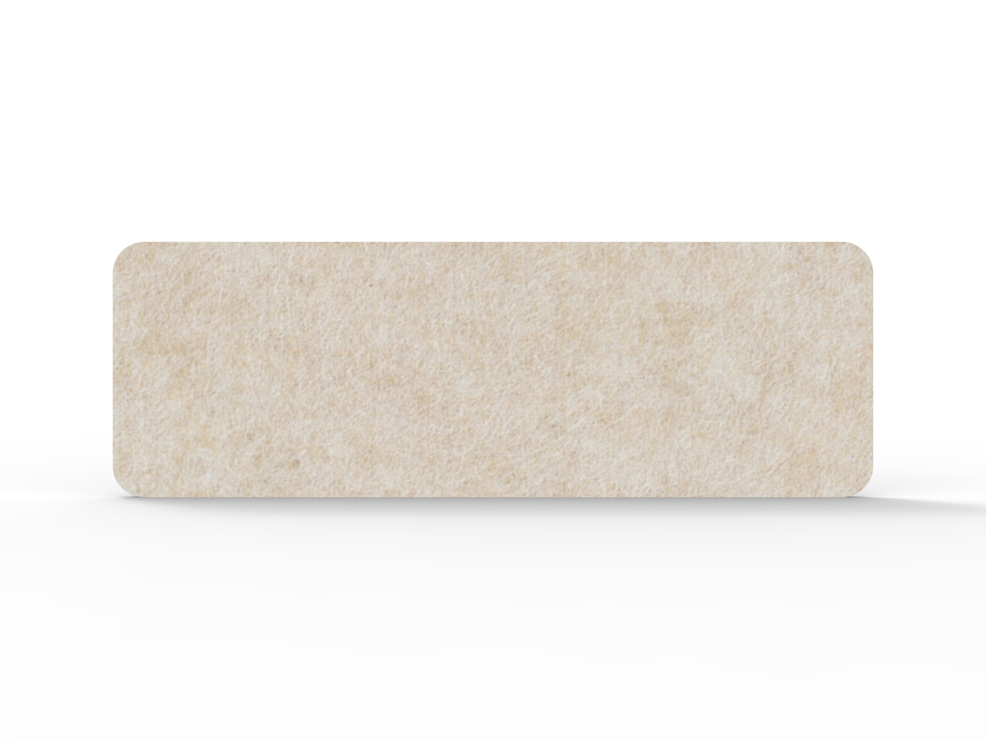 Acouline Desk Mounted Acoustic Screen | 400mm H x 1190mm W x 24mm T | Truffle | Rapidline