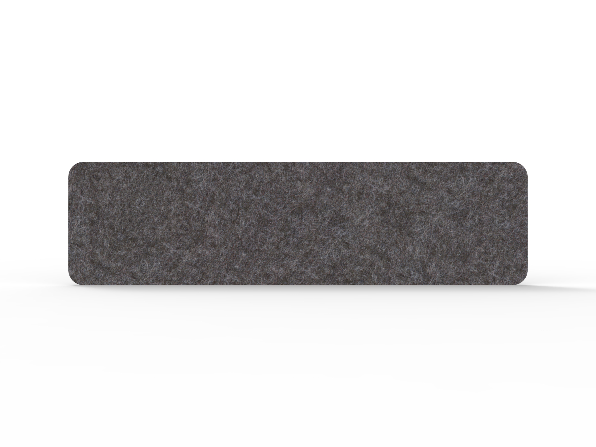 Acouline Desk Mounted Acoustic Screen – Char, 1490mm W × 400mm H × 12mm T, Suits 1500mm Desktop | Rapidline