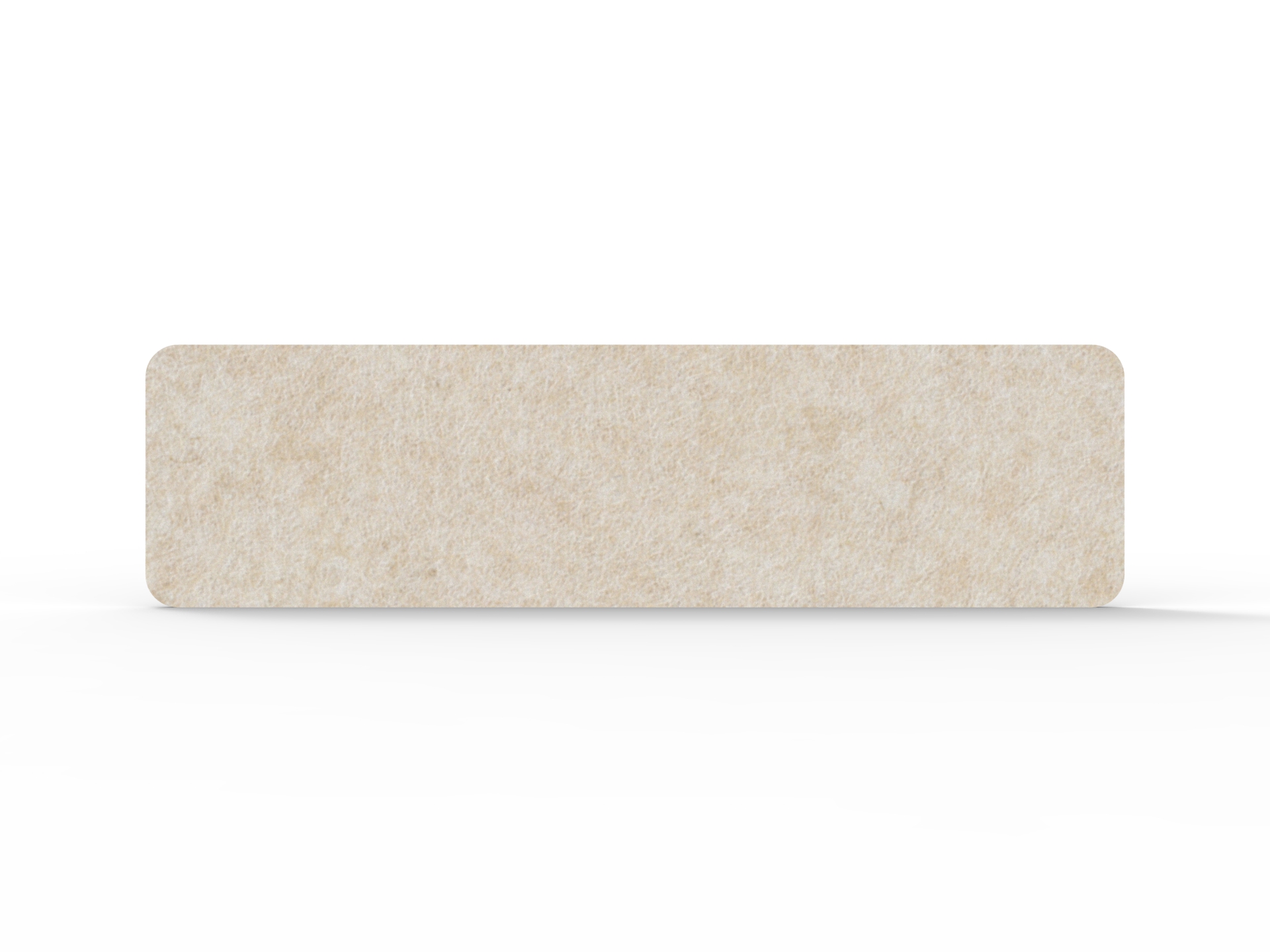 Acouline Desk Mounted Acoustic Screen – Truffle, 1490mm W × 400mm H × 12mm T, Suits 1500mm Desktop | Rapidline