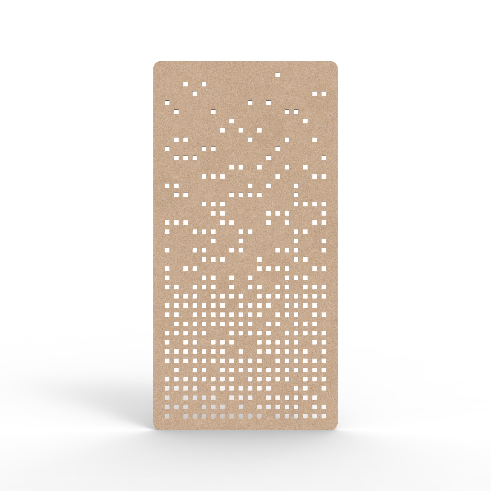 Form Hanging Screen - 2400mm H x 24mm T x 1200mm W in Clay 370