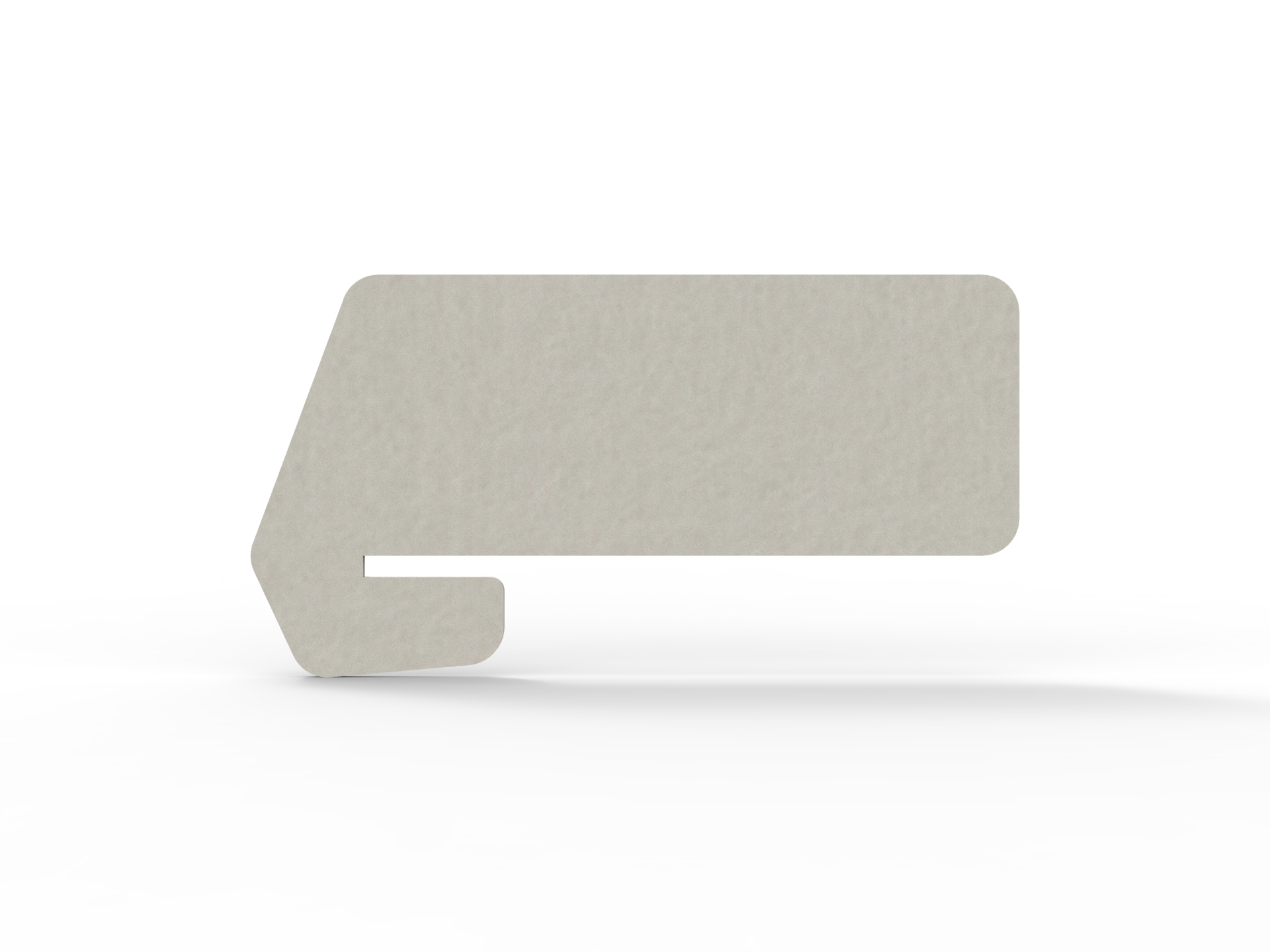 Acouline Slide On Desk Screen – Frost | 820 × 300mm | 24mm | Rapidline