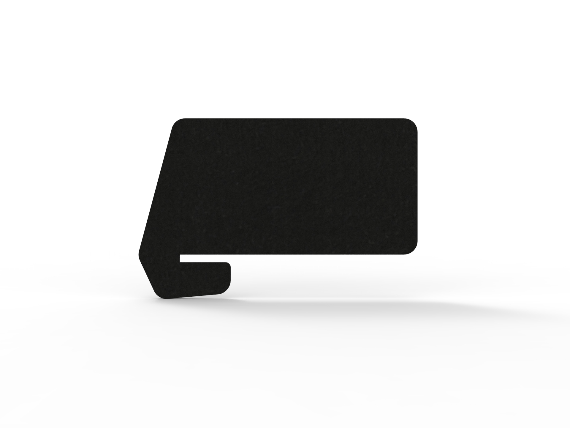 Rapidline Acouline Slide-On Desk Screen – Coal | 820mm W x 400mm H x 12mm T