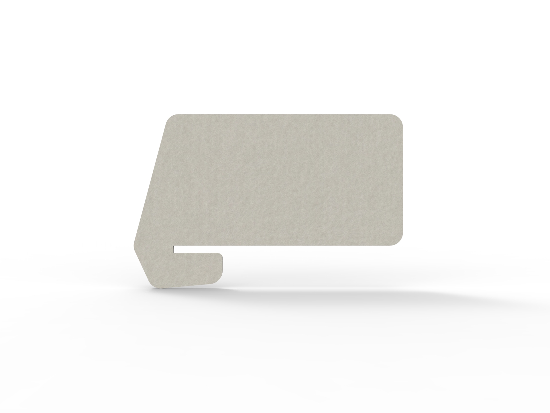 Acouline Slide-On Desk Screen – Frost | 820mm W × 400mm H × 12mm T | Rapidline