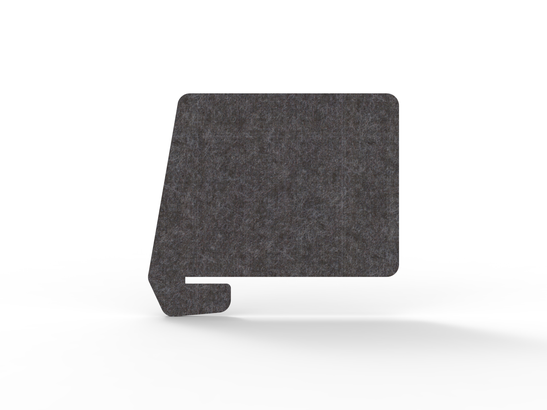 Acouline Slide-On Desk Screen – Char | 24mm × 820mm W × 600mm H | Rapidline