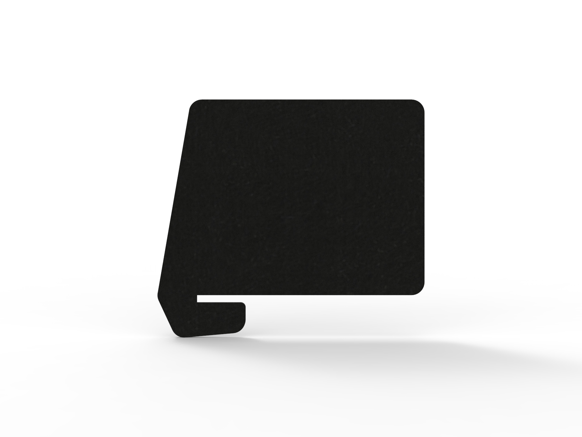 Acouline Slide-On Desk Screen – Coal | 24mm × 820mm W × 600mm H | Rapidline