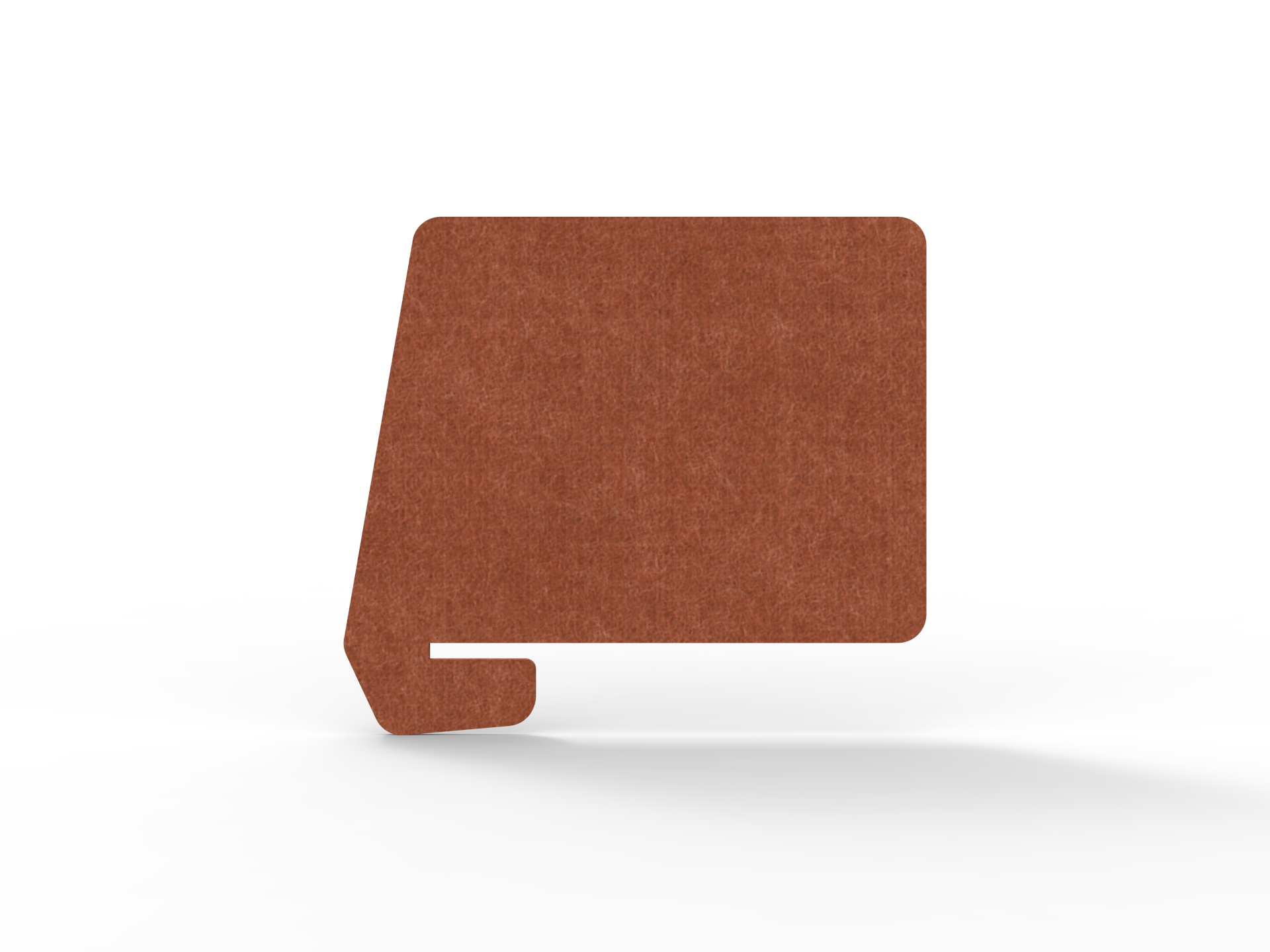 Acouline Slide-On Desk Screen – Ember | 12mm Thick, 820mm W x 600mm H | Rapidline