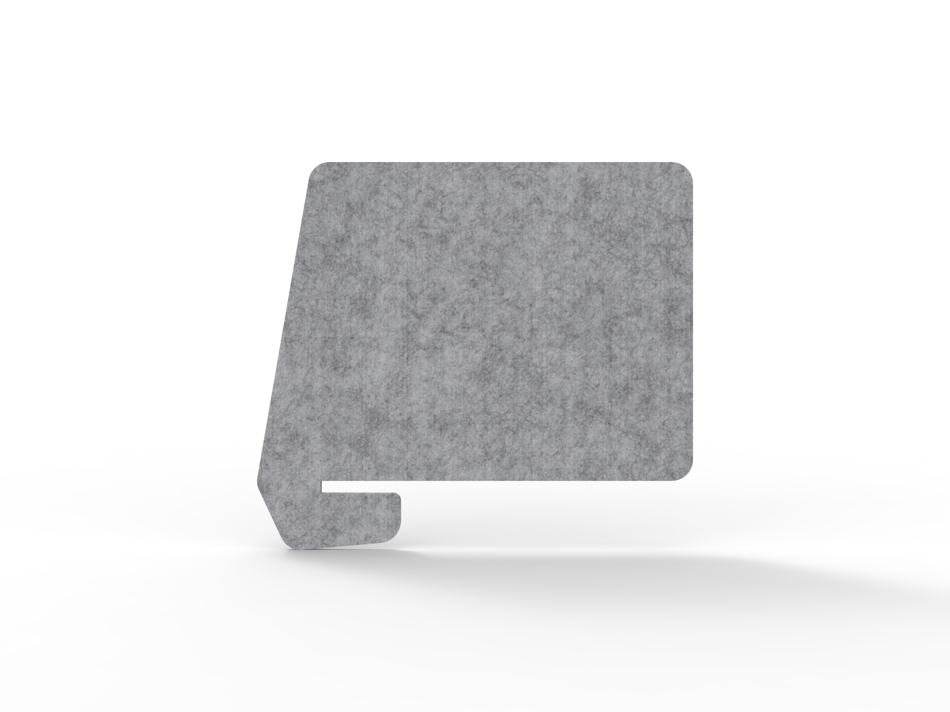 Acouline Slide-On Desk Screen – Flint | 24mm × 820mm W × 600mm H | Rapidline